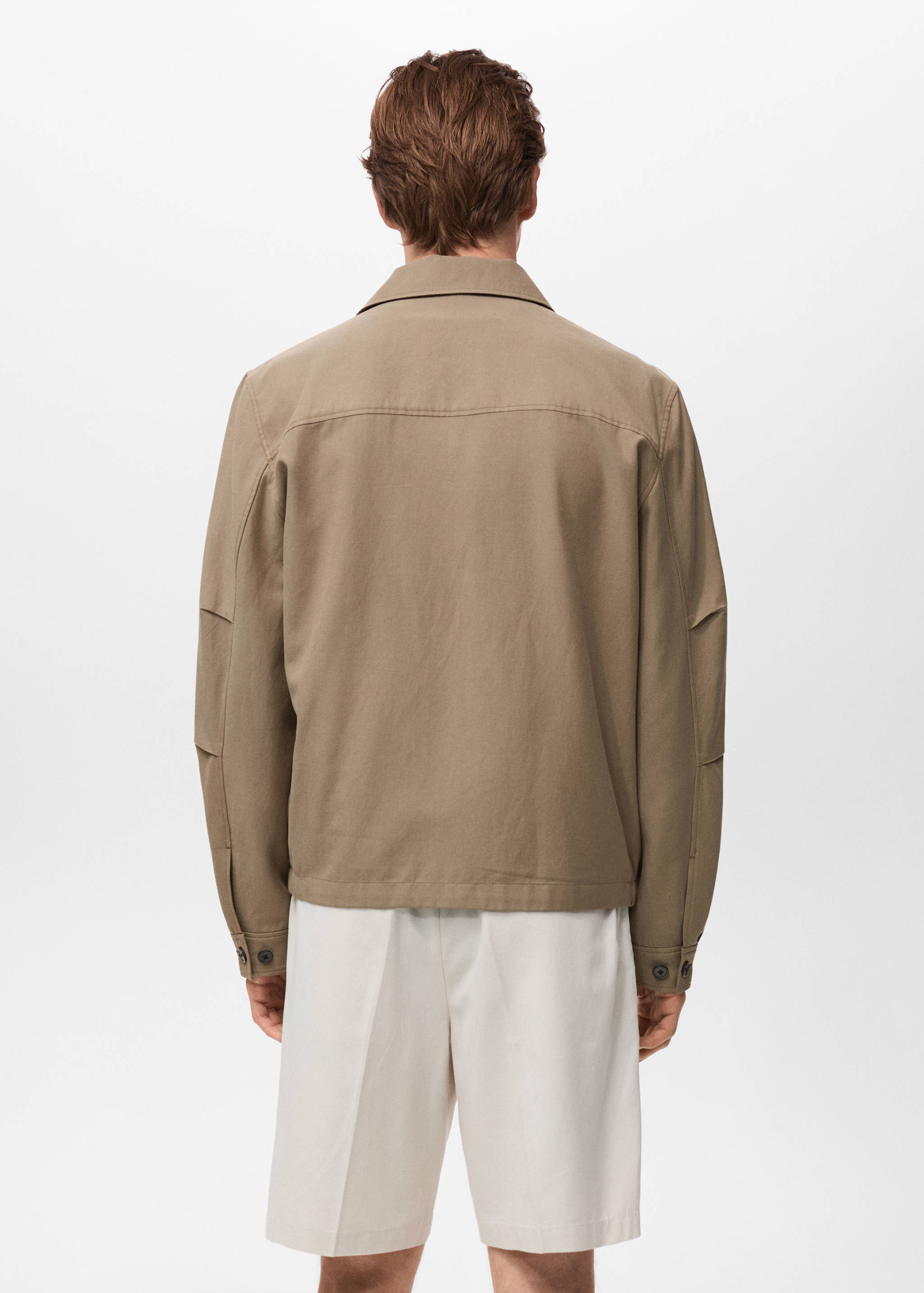 Lyocell jacket with pockets - Reverse of the article