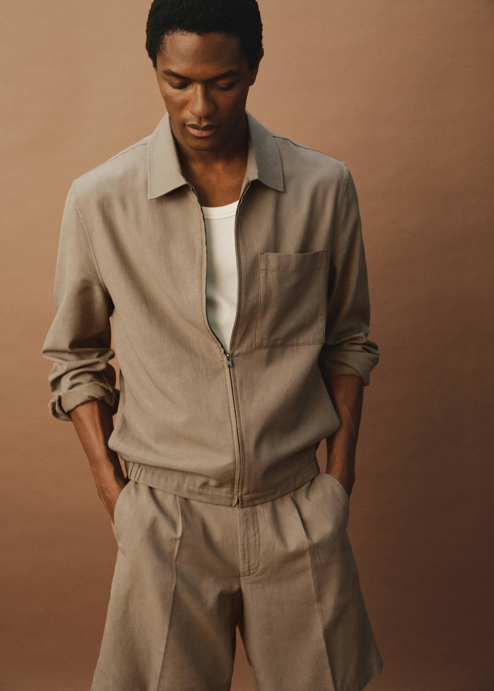 Lyocell jacket with pockets - Details of the article 3