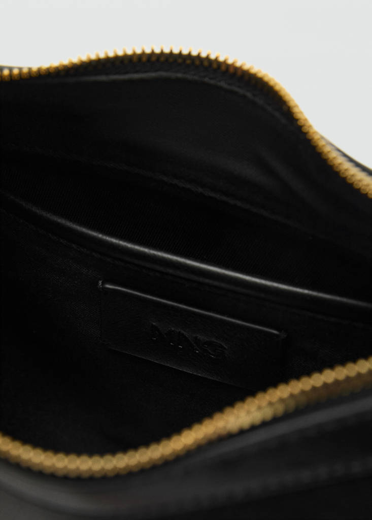 Small studded shoulder bag — Black
