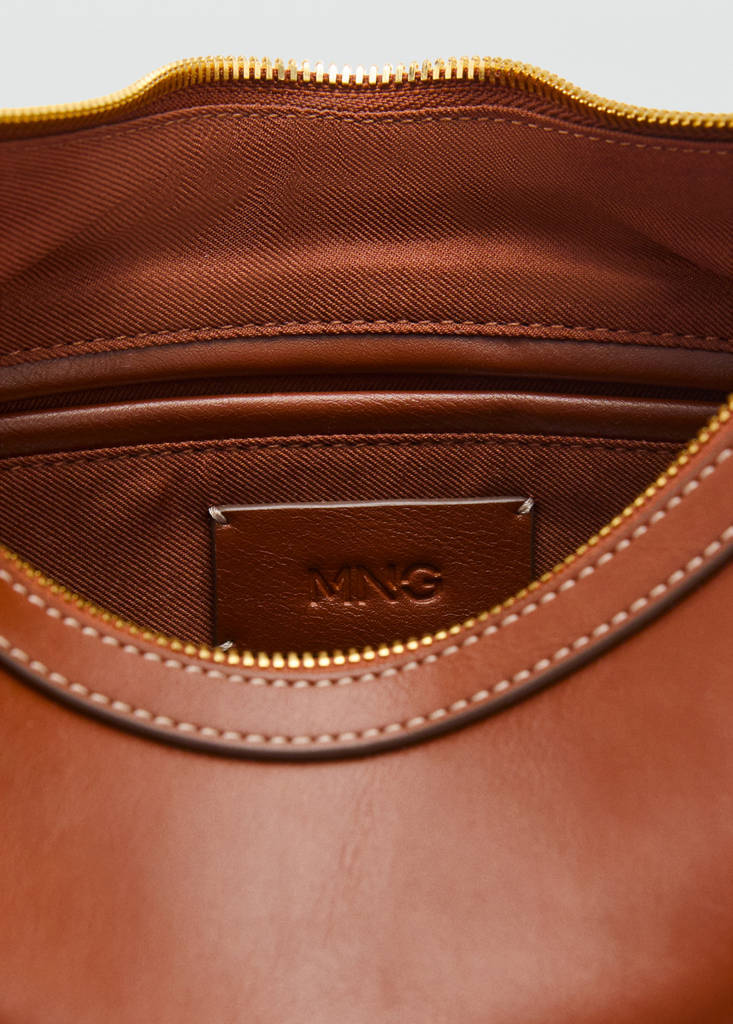 Small studded shoulder bag — Leather