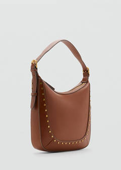 Studded shoulder bag — Leather 1