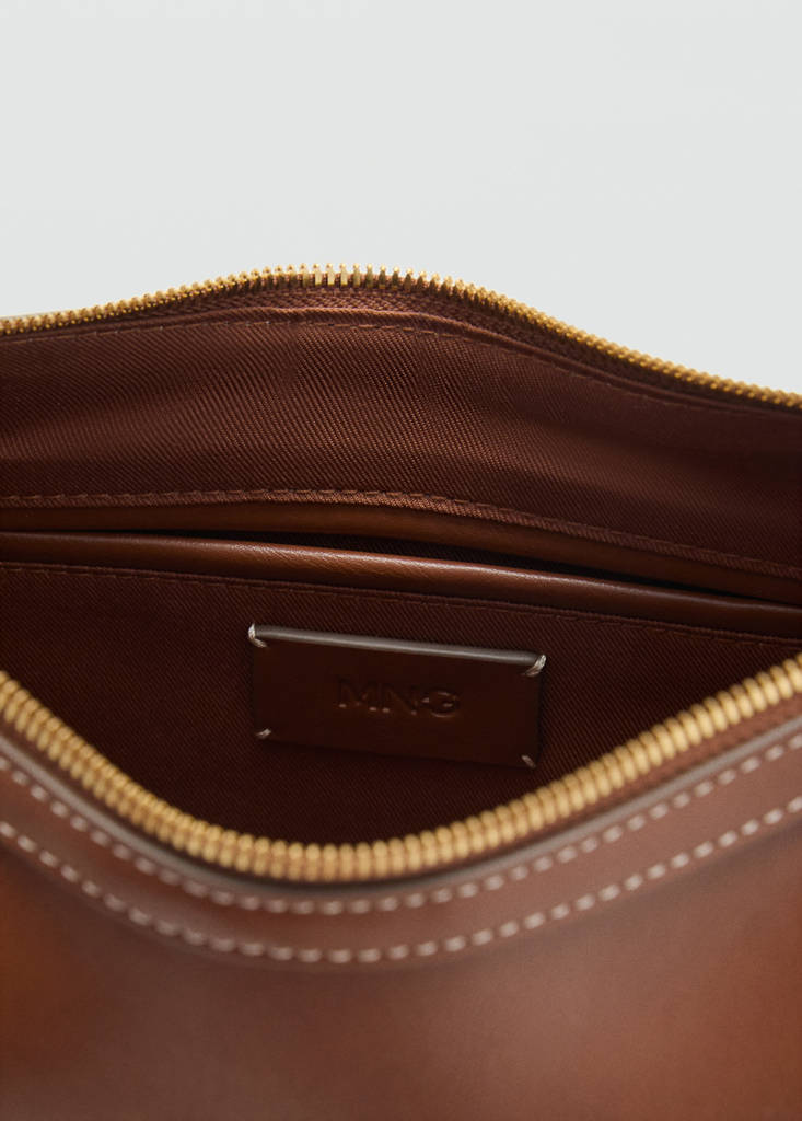 Studded shoulder bag — Leather
