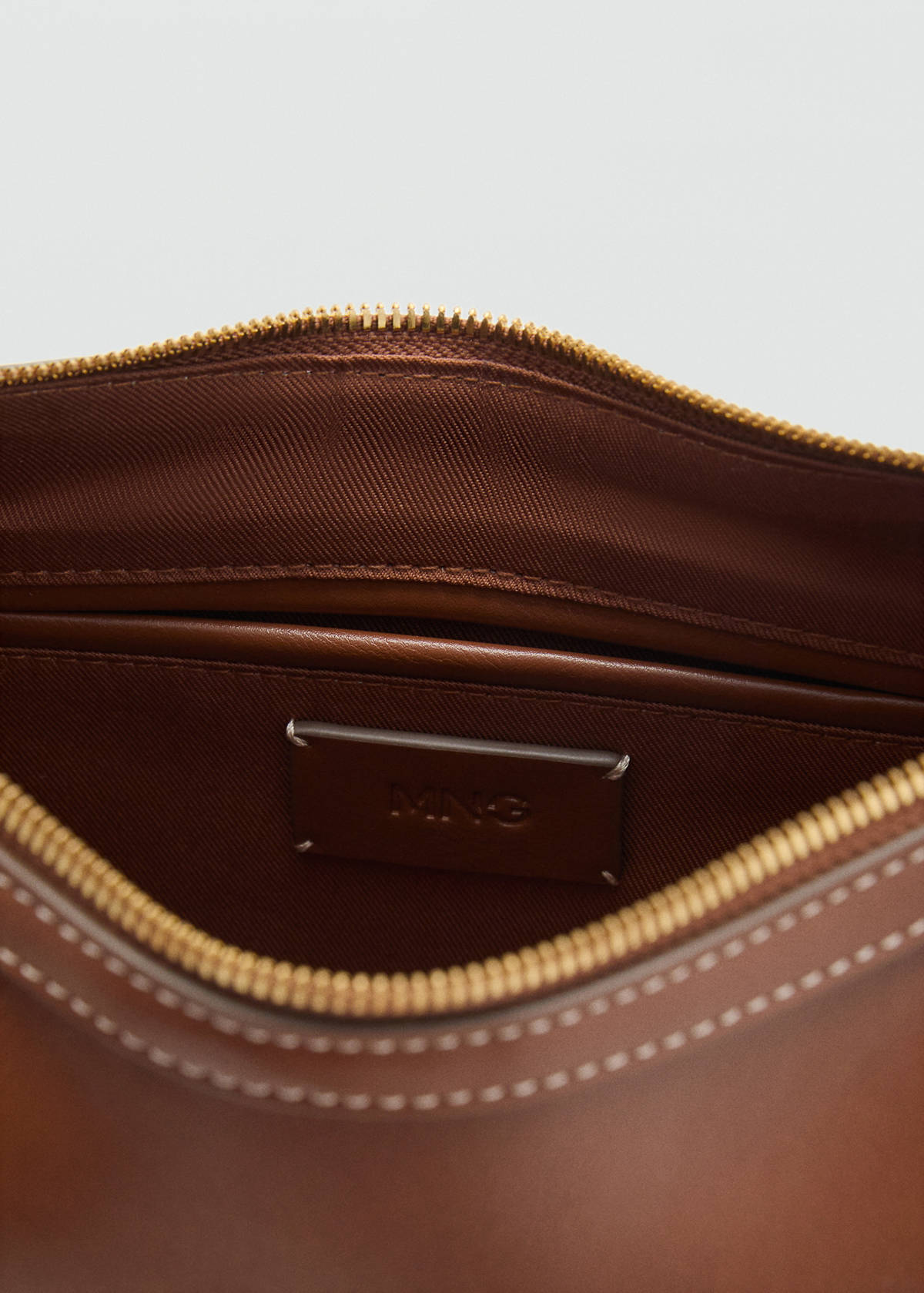 Studded shoulder bag — Leather