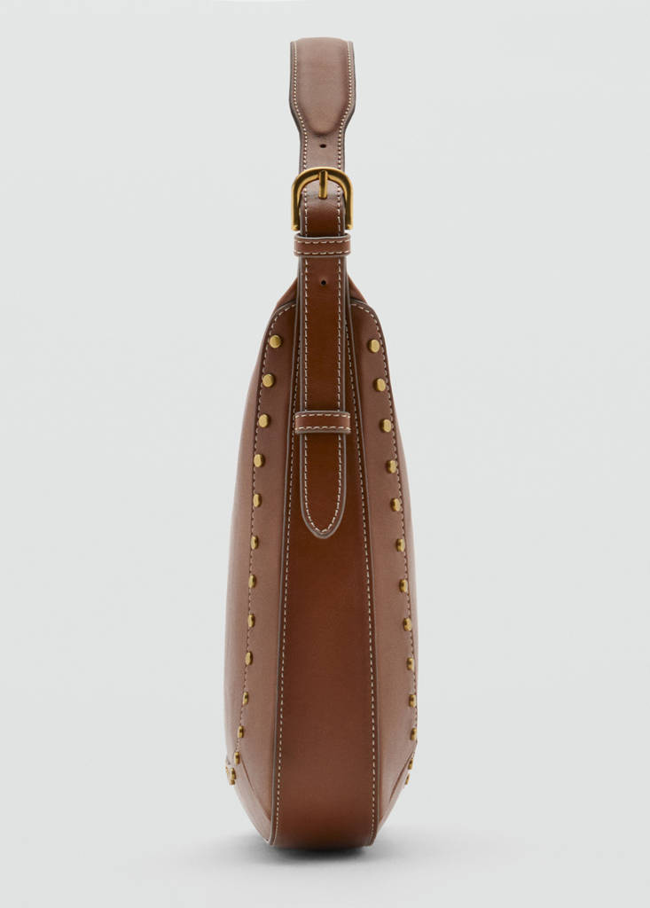 Studded shoulder bag — Leather