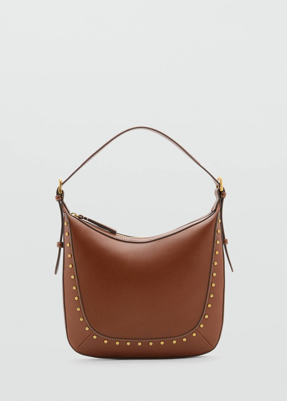 Studded shoulder bag — Leather