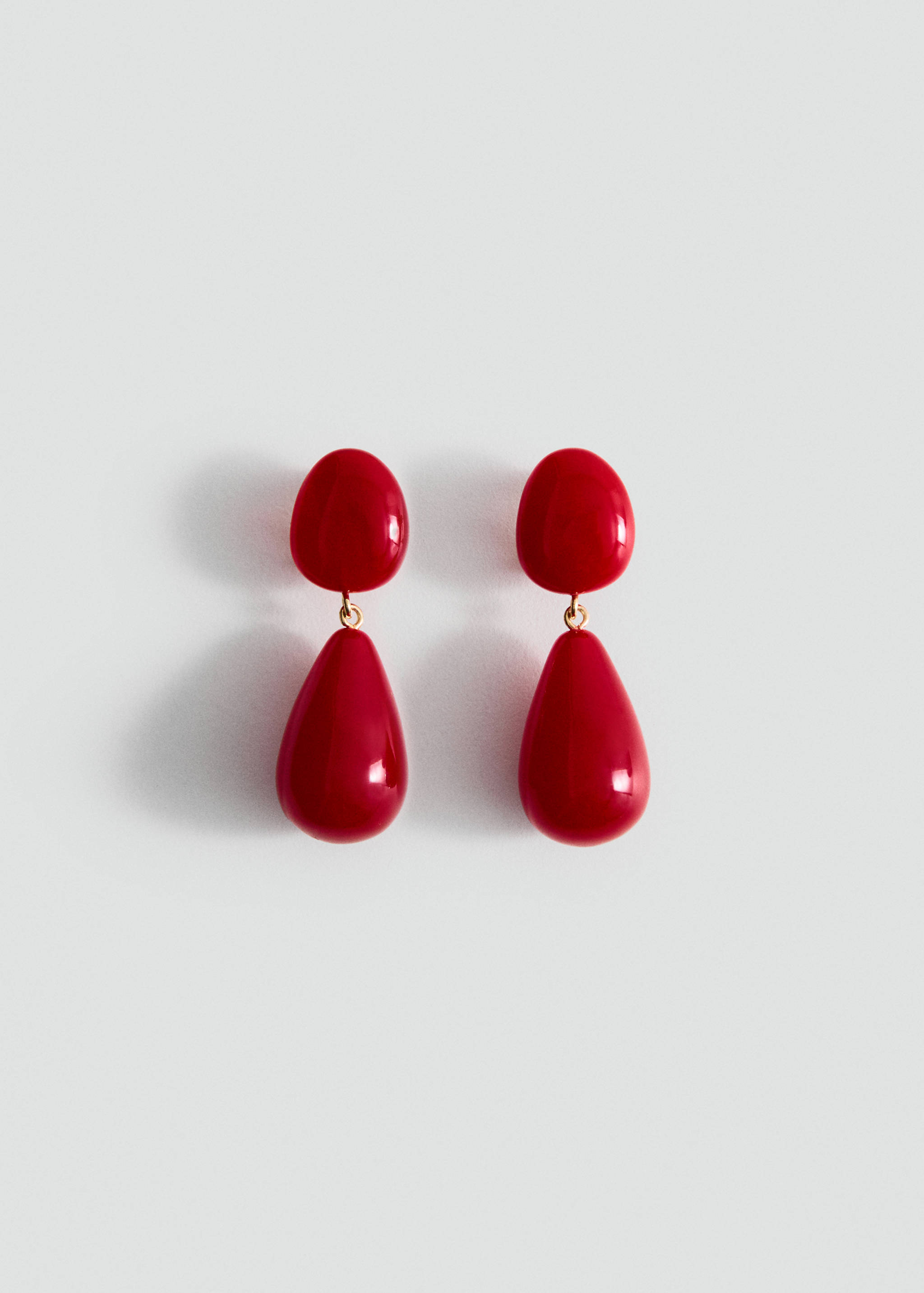 Resin drop earrings - Article without model