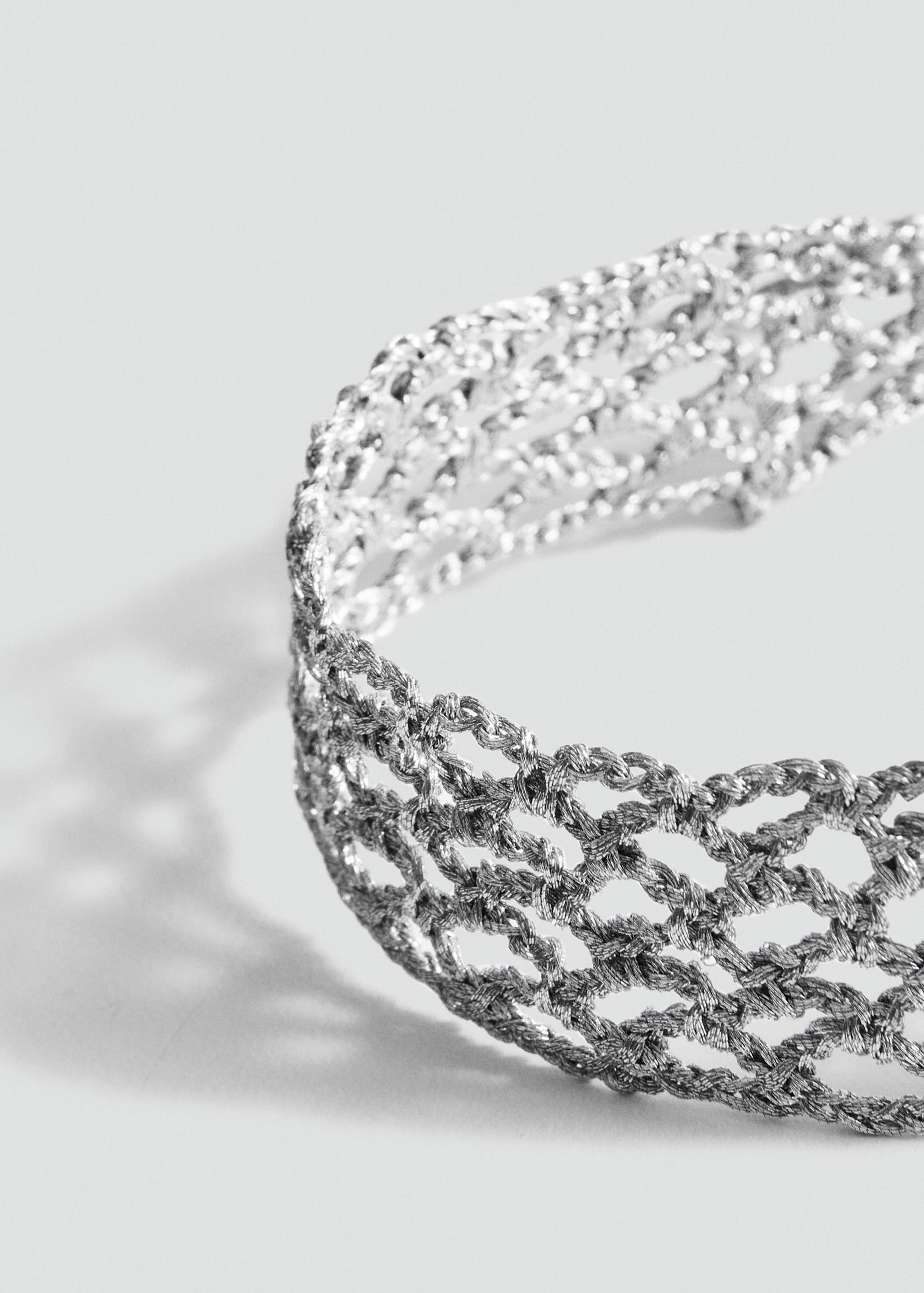 Lurex choker necklace - Medium plane