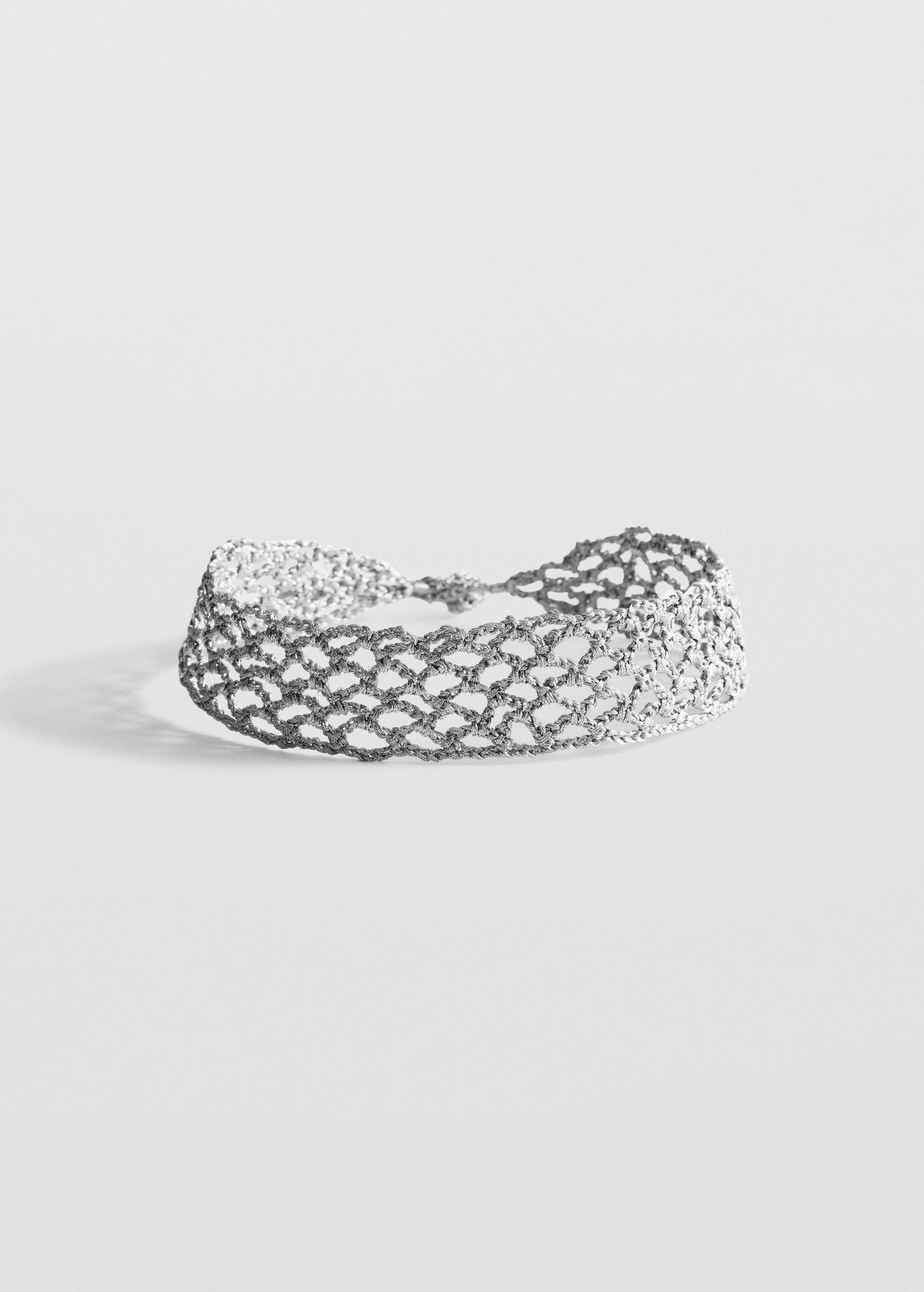 Lurex choker necklace - Article without model