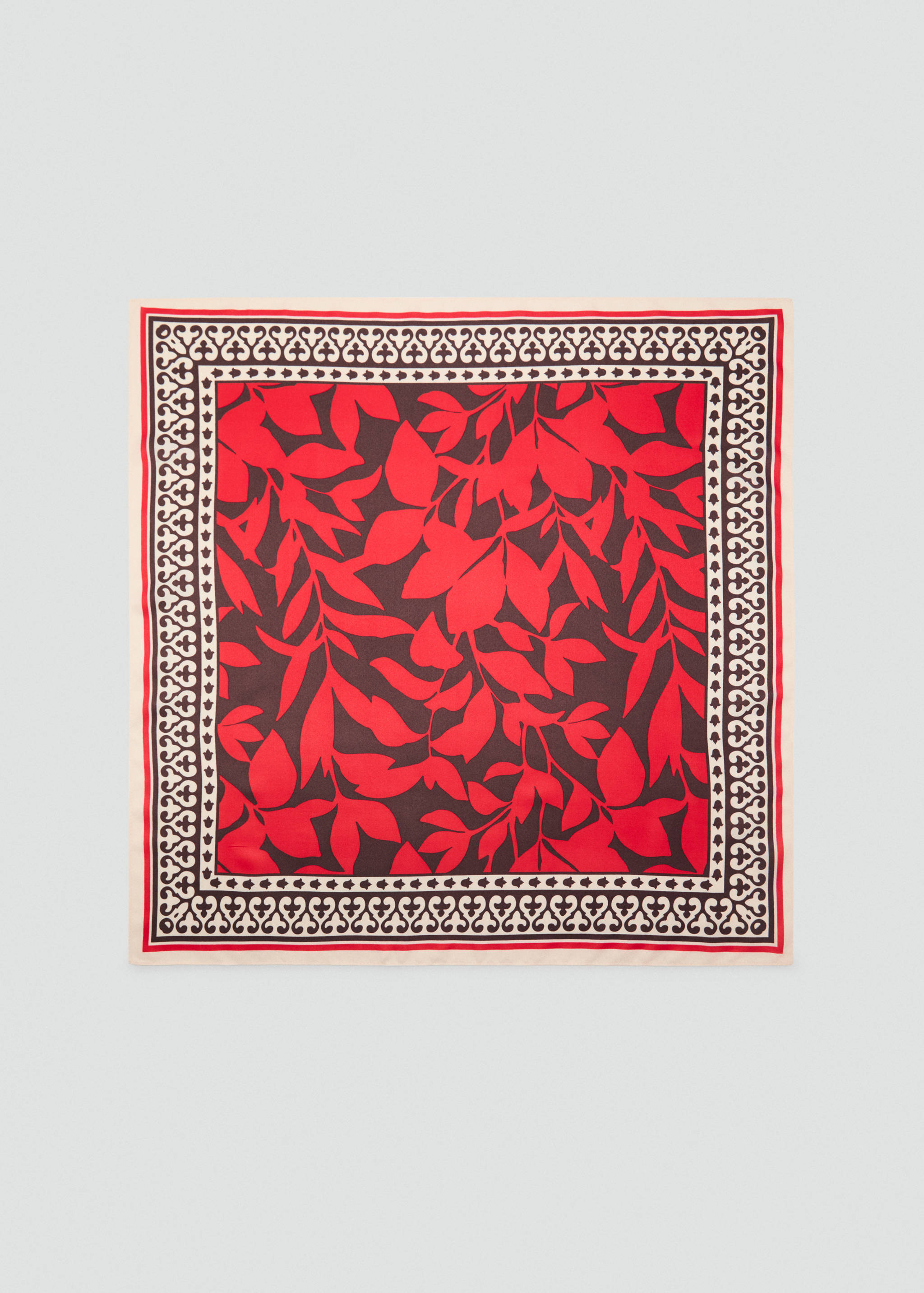 Leaf-print scarf - Article without model