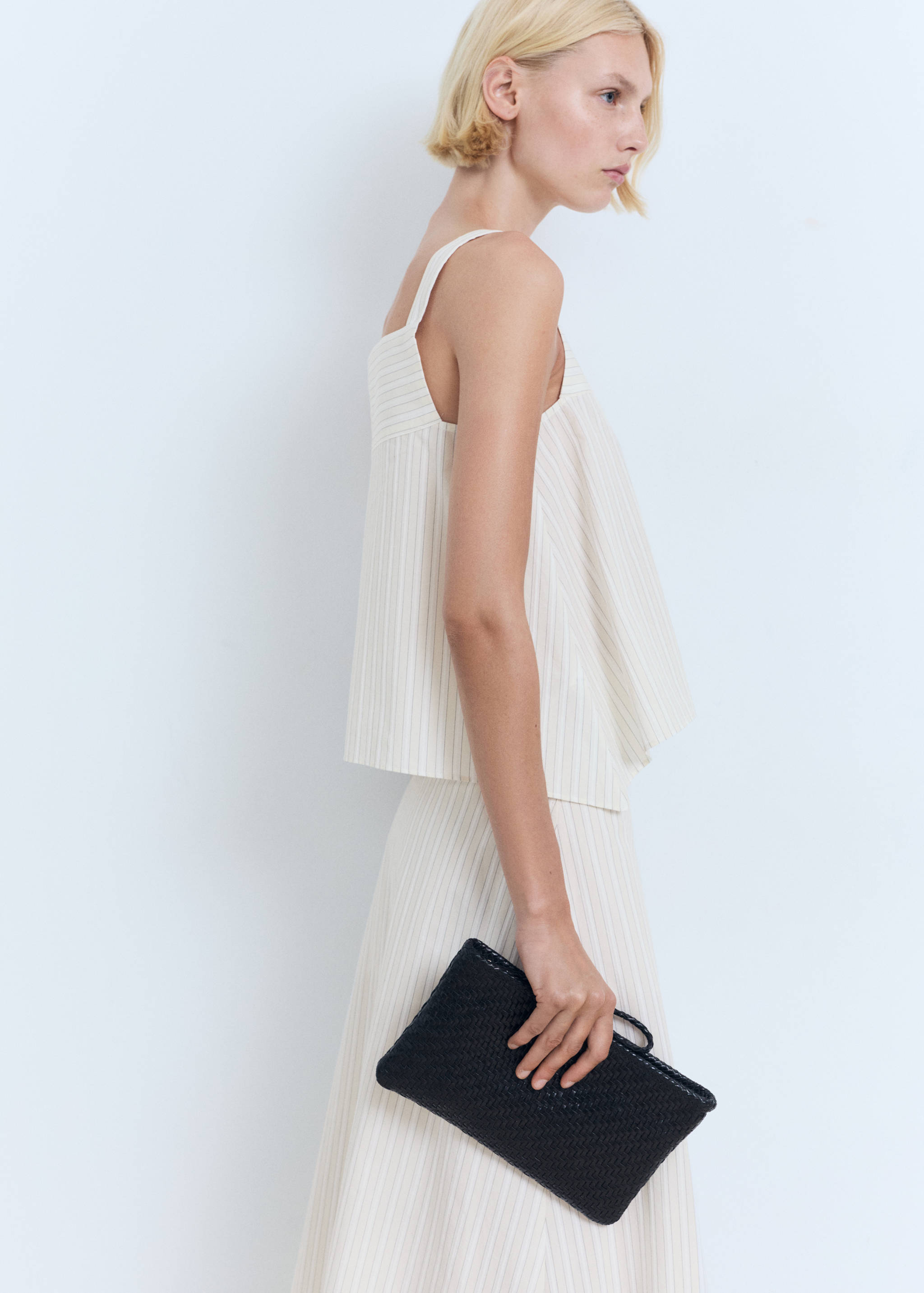 Striped strapless top - Details of the article 6