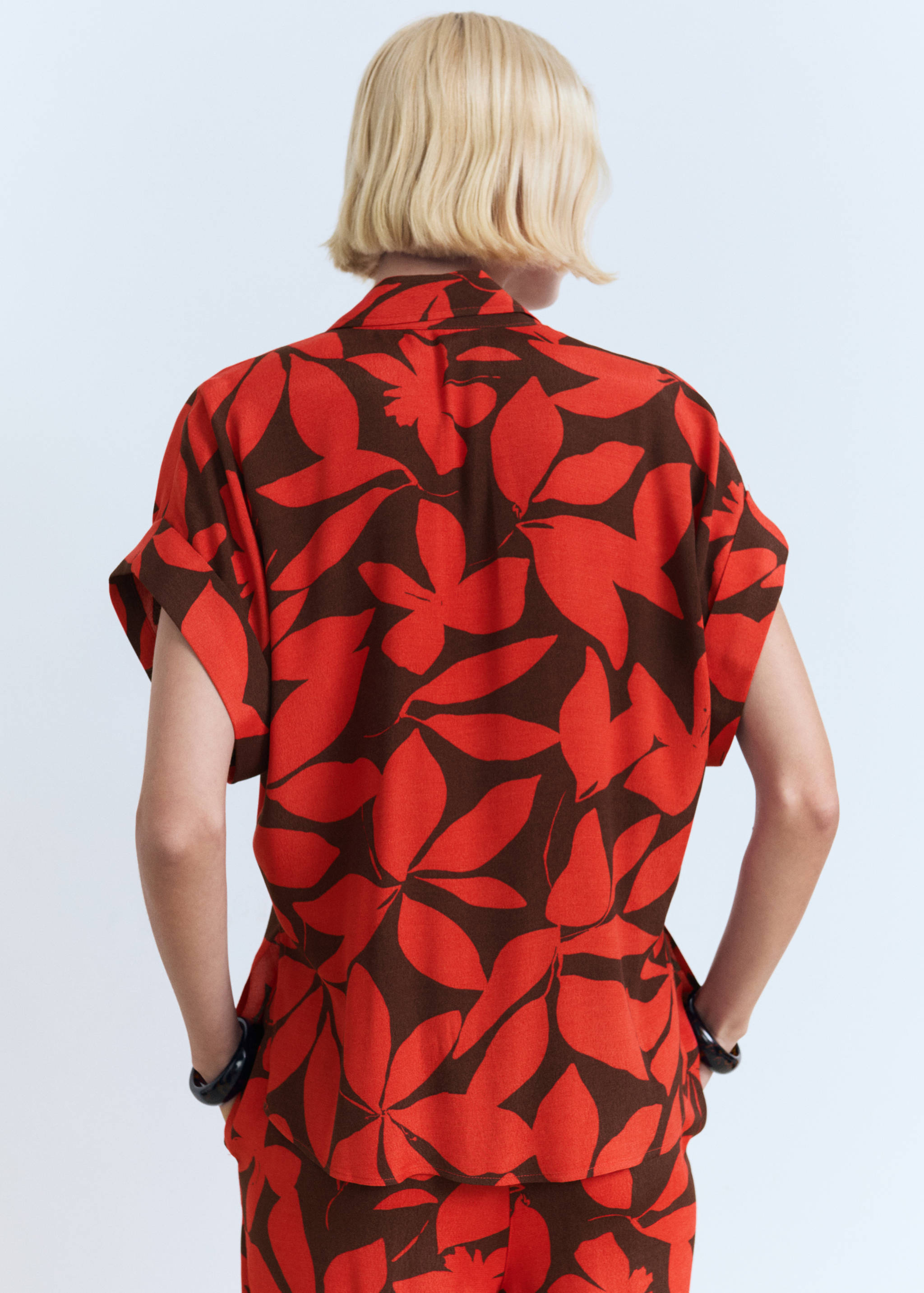 Chemise imprimée manches courtes - Verso de l’article