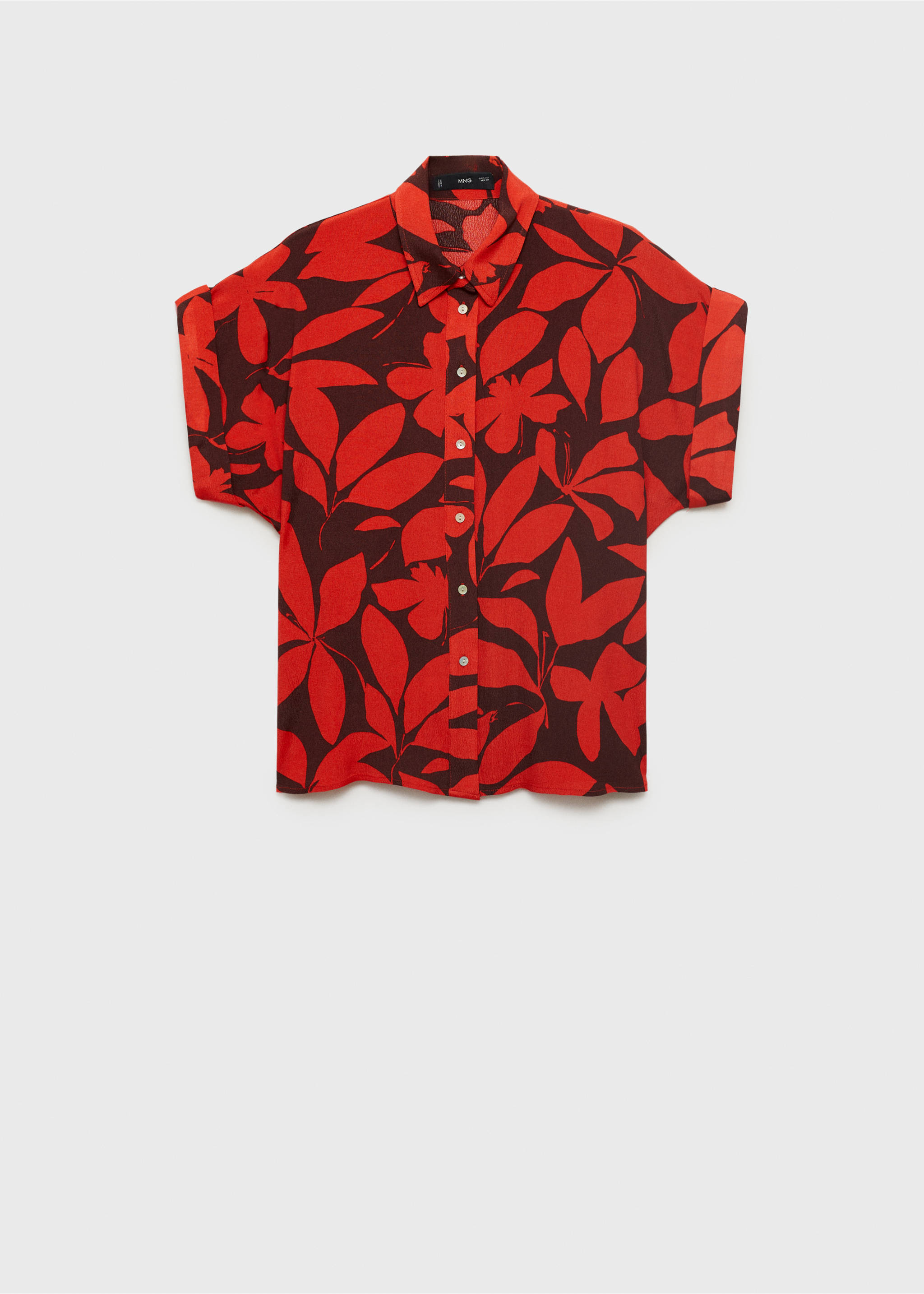 Printed short-sleeved shirt - Article without model, Red. Ref: 17031155-00.
