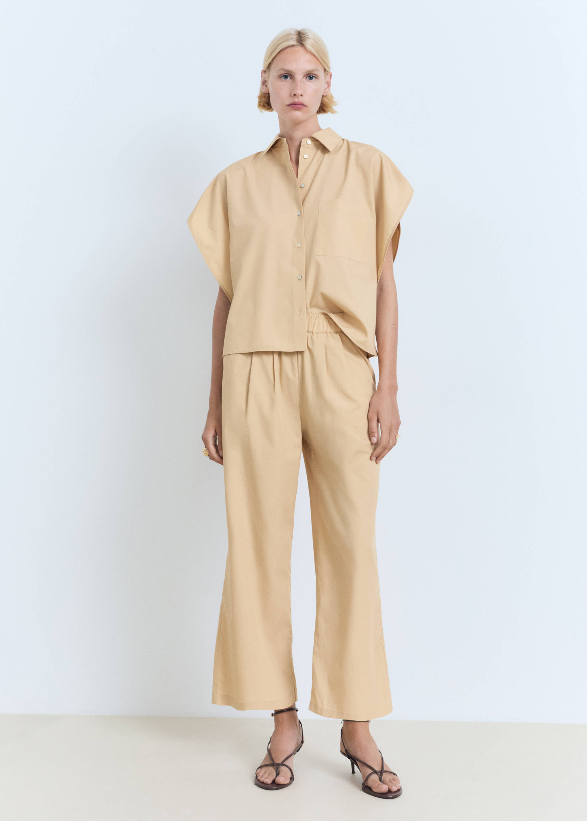 Kortärmad oversize t-shirt - Allmän bild