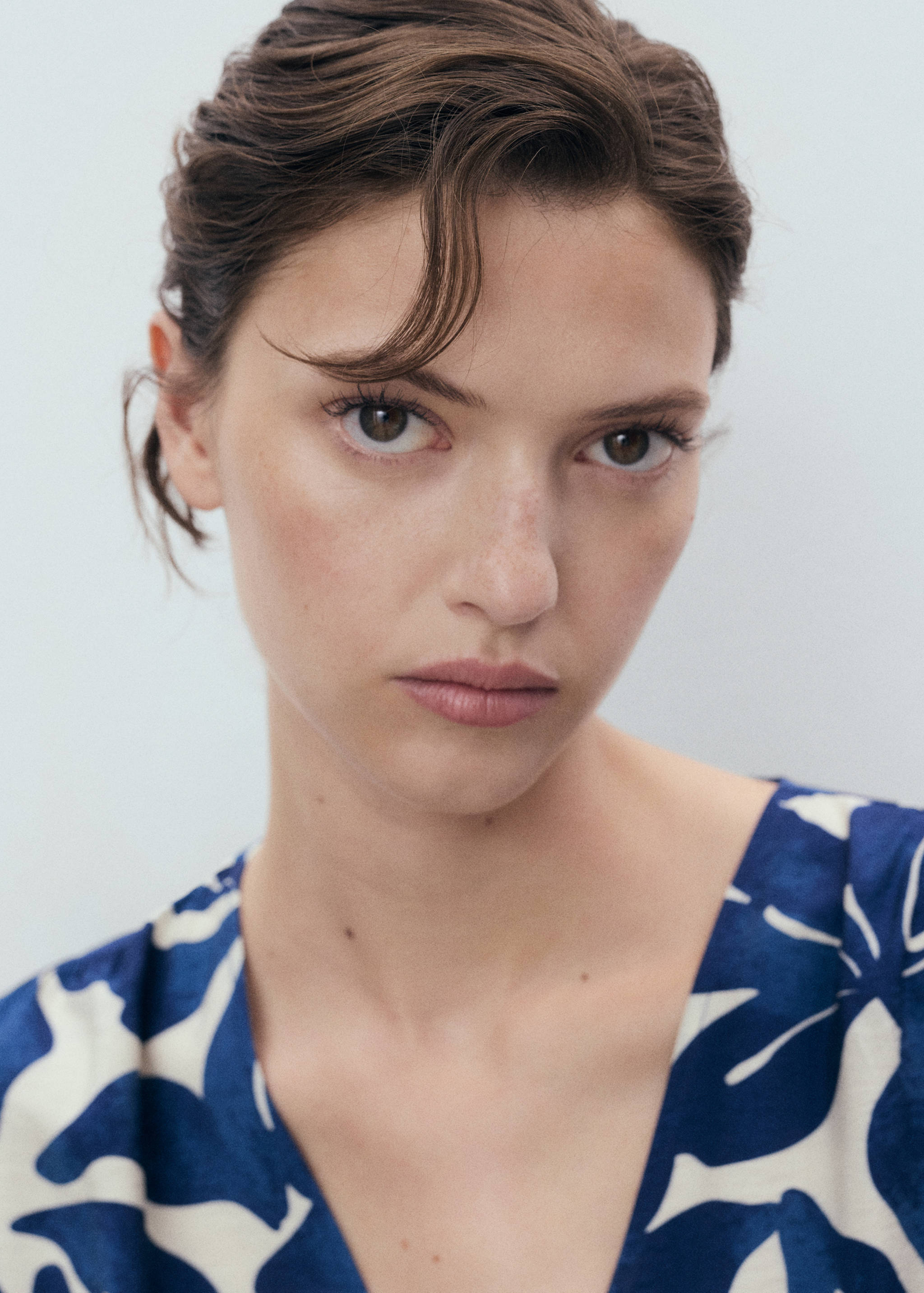 Long printed dress - Details of the article 1