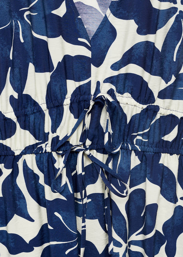 Long printed dress — Blue