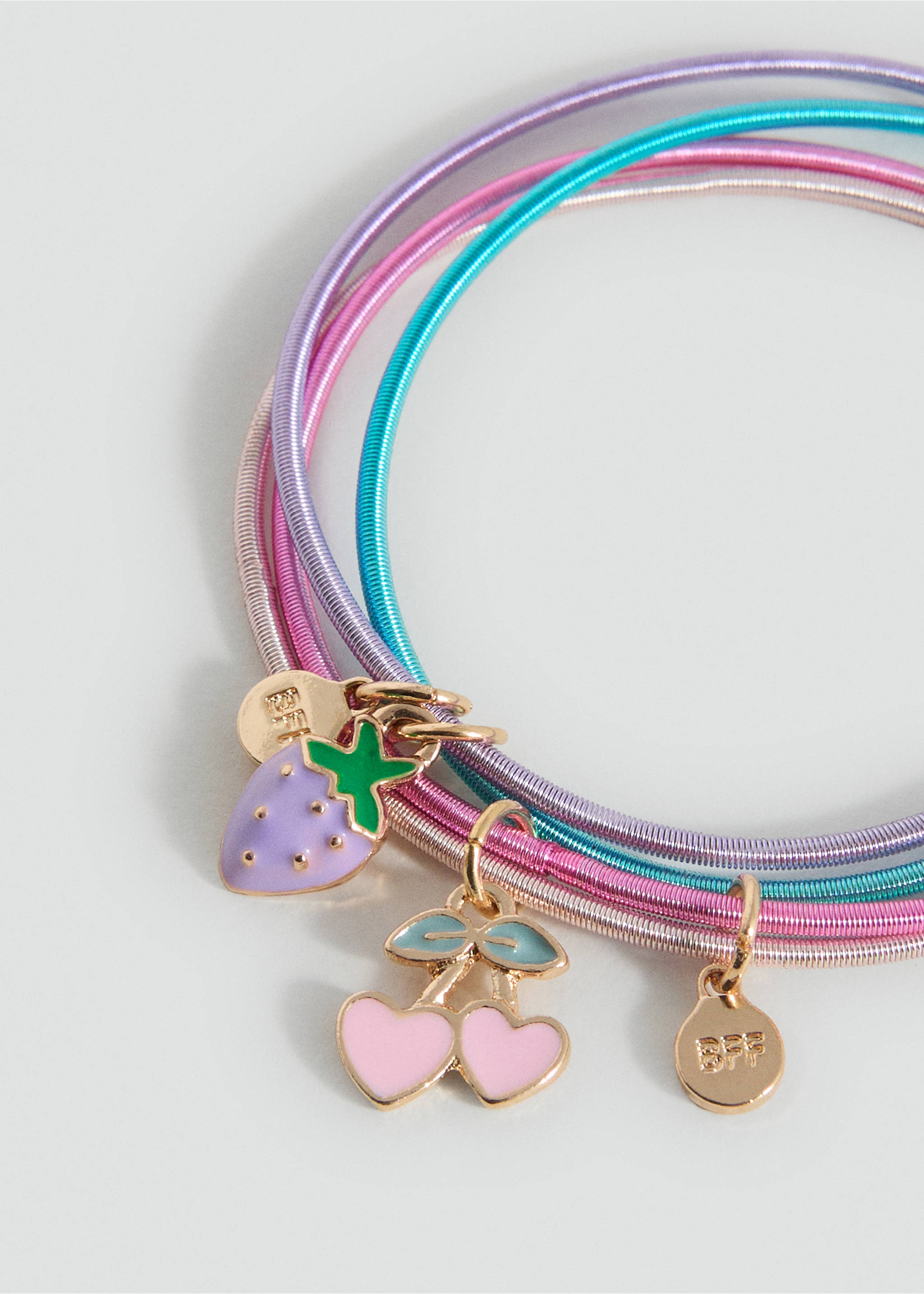 Pack 2 pulseras - Detalle del artículo 1, Rosa. Ref: 17031165-00.