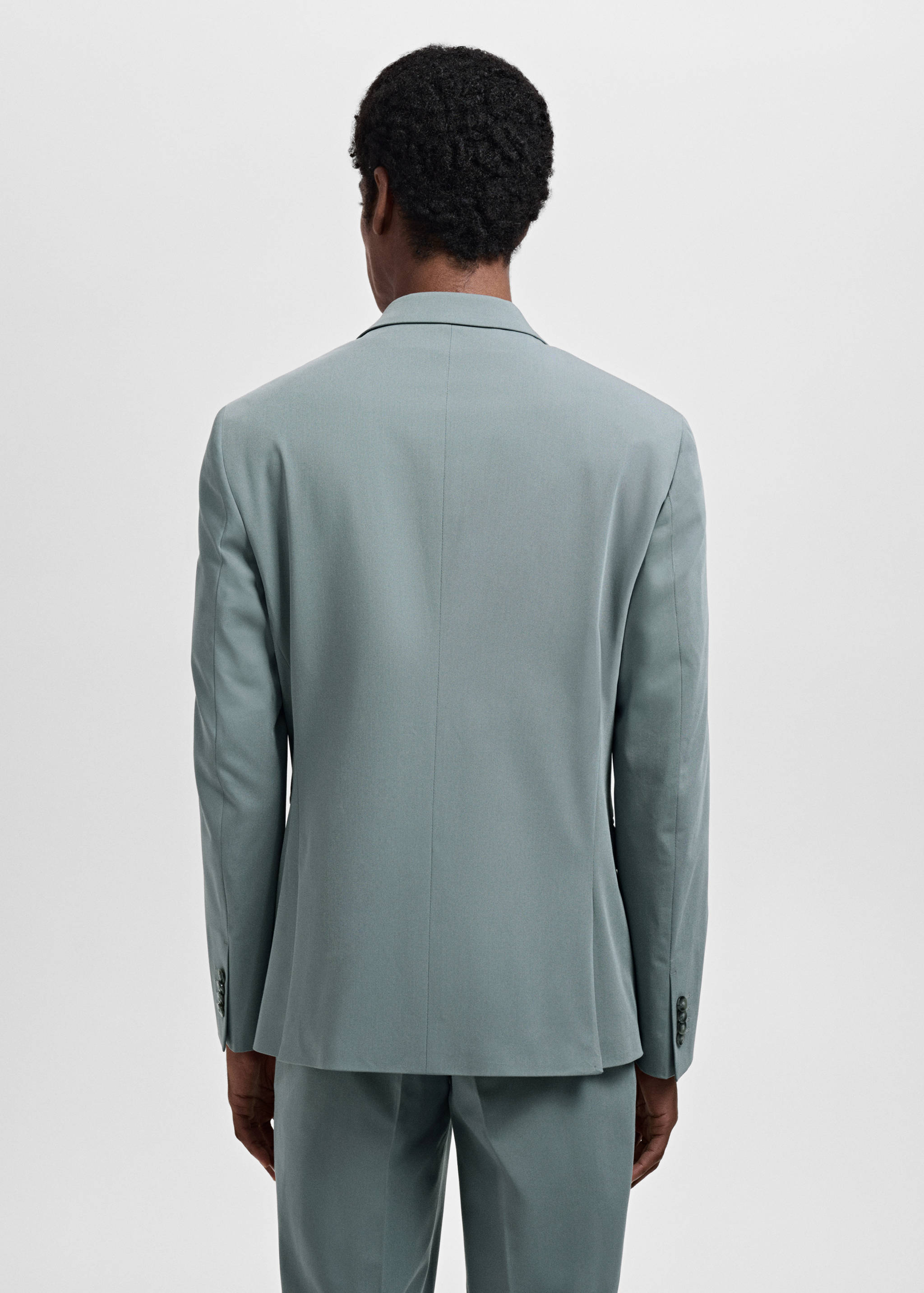 Super slim-fit suit jacket in stretch fabric - Reverse of the article
