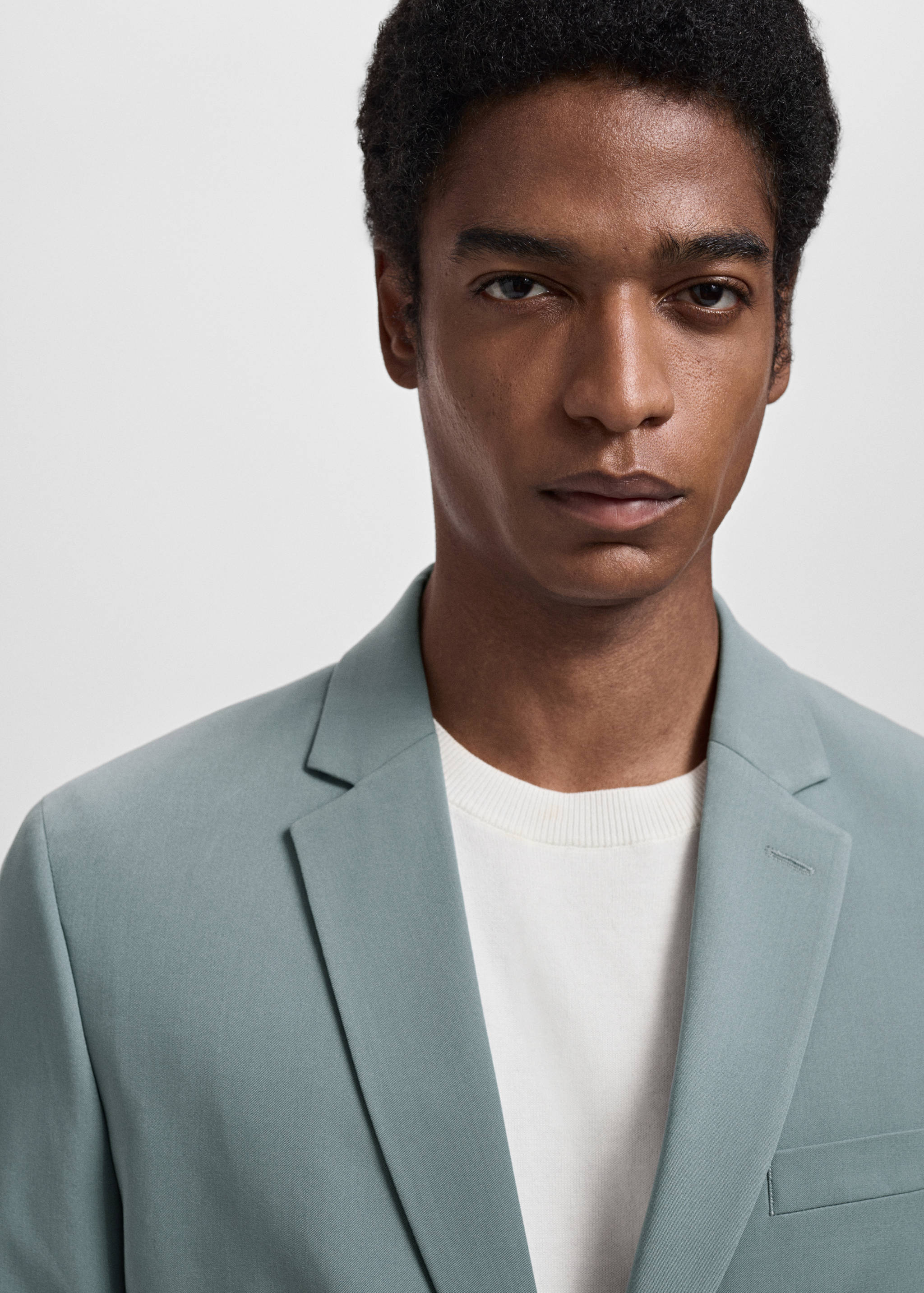 Super slim-fit suit jacket in stretch fabric - Details of the article 1