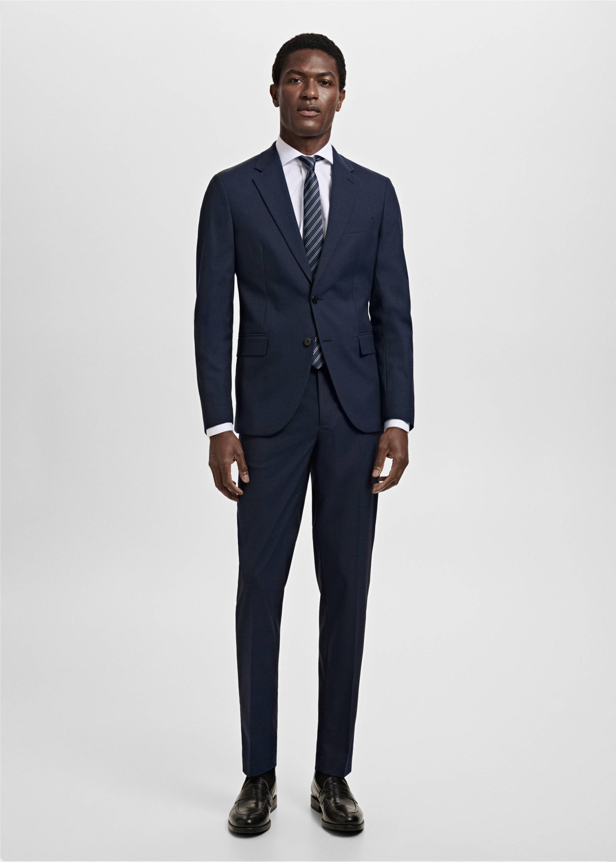 Pantalón traje Milán slim fit - Plano general, Azul marino oscuro. Ref: 17031179-00.