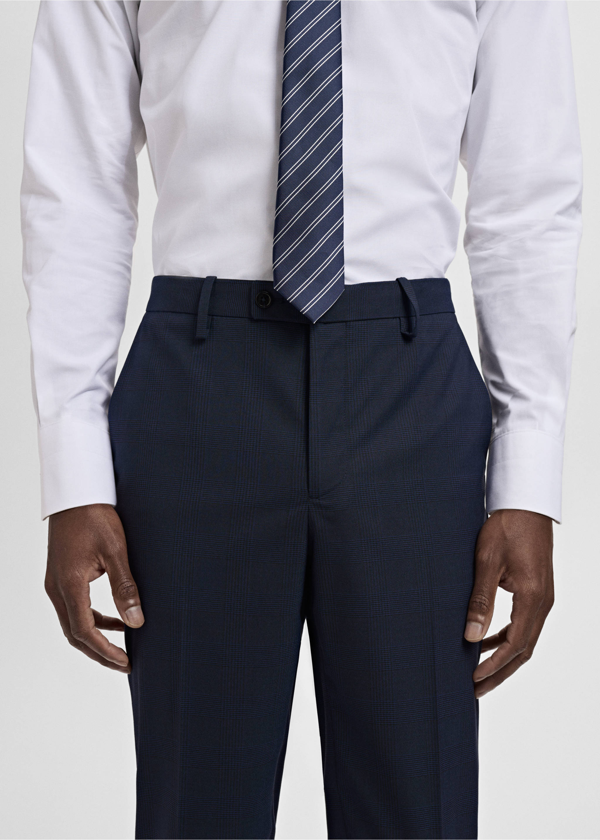 Pantalón traje Milán slim fit - Detalle del artículo 1, Azul marino oscuro. Ref: 17031179-00.