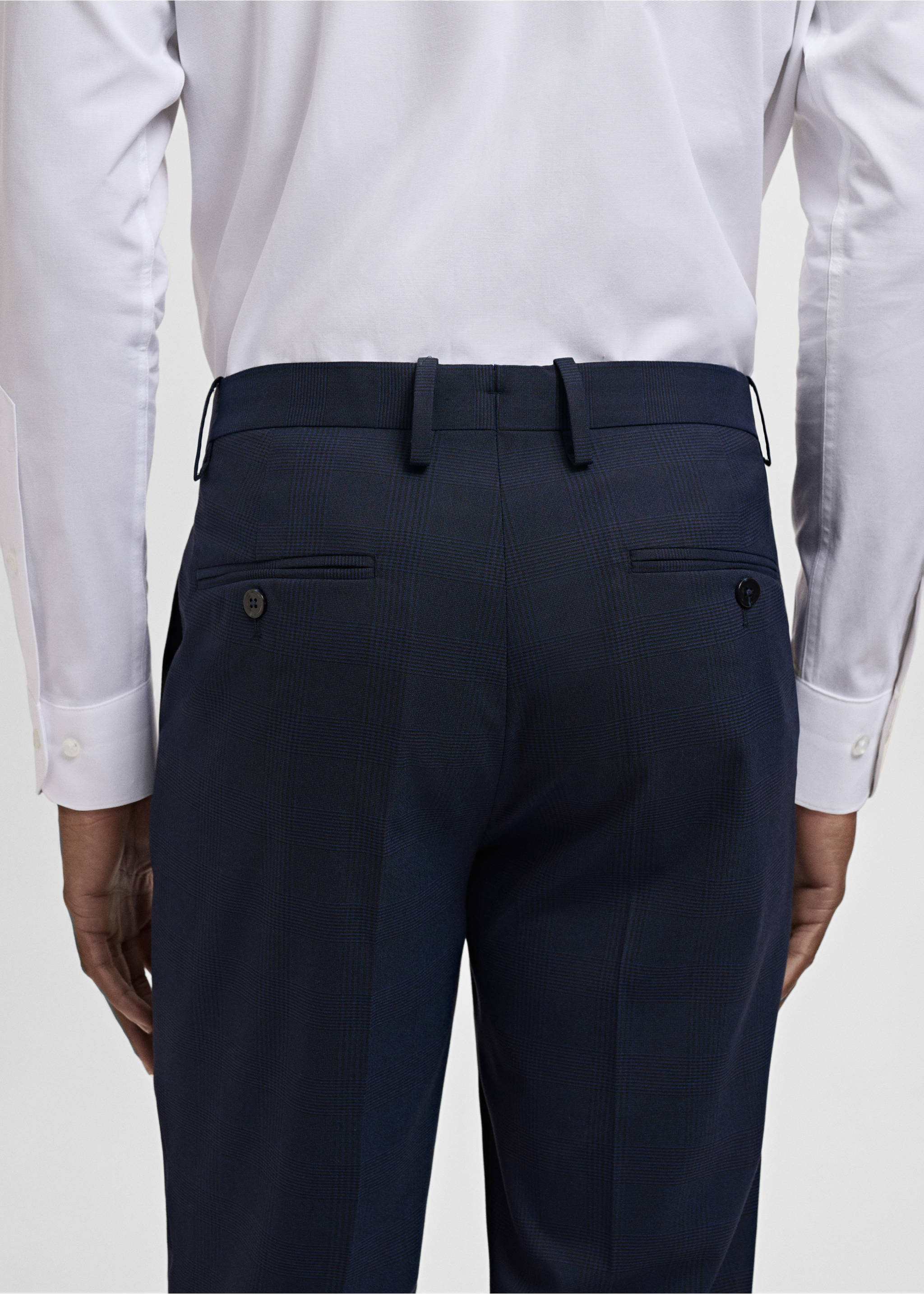 Pantalón traje Milán slim fit - Detalle del artículo 3, Azul marino oscuro. Ref: 17031179-00.