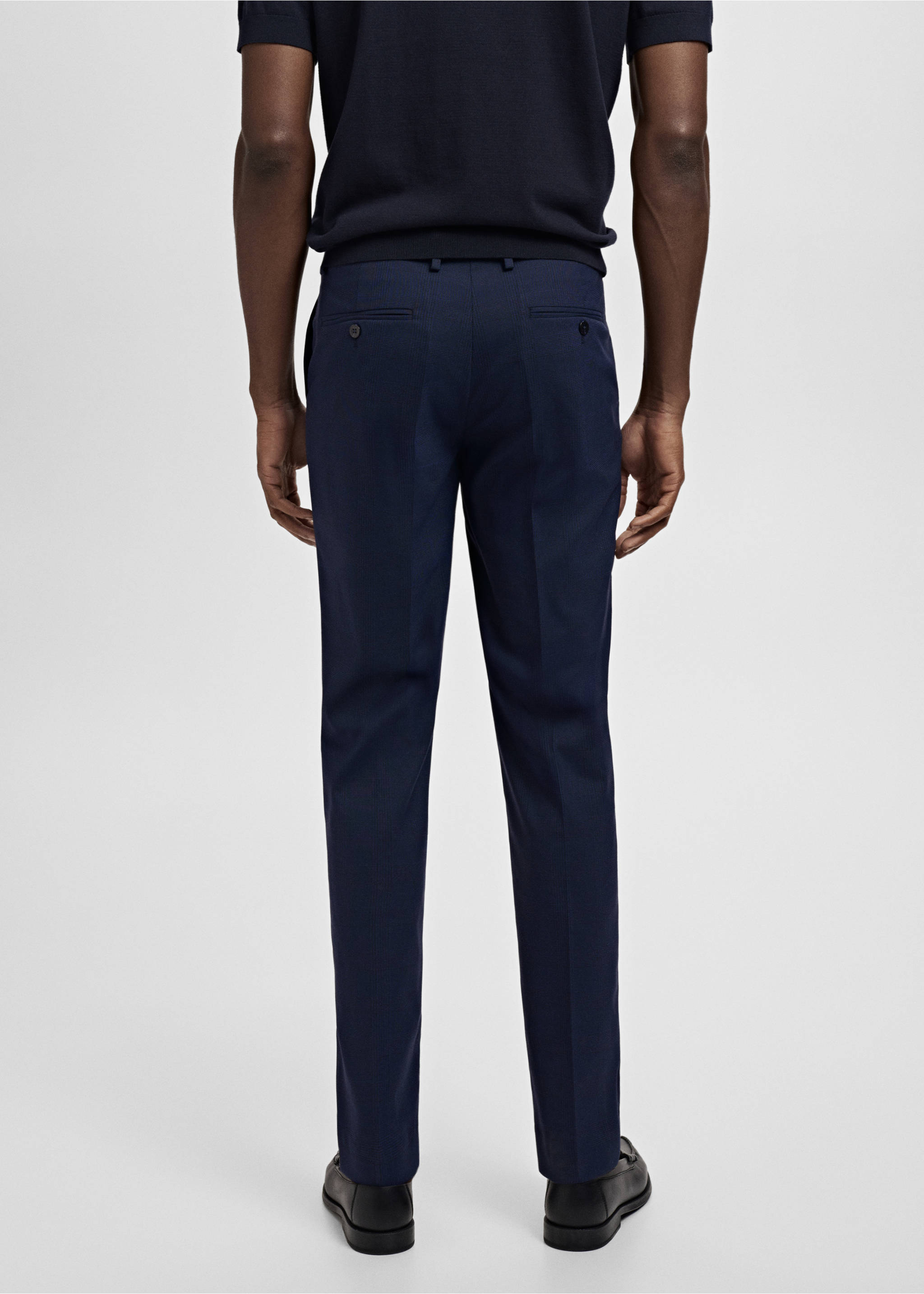 Pantalón traje Milán slim fit - Reverso del artículo, Azul marino oscuro. Ref: 17031179-01.