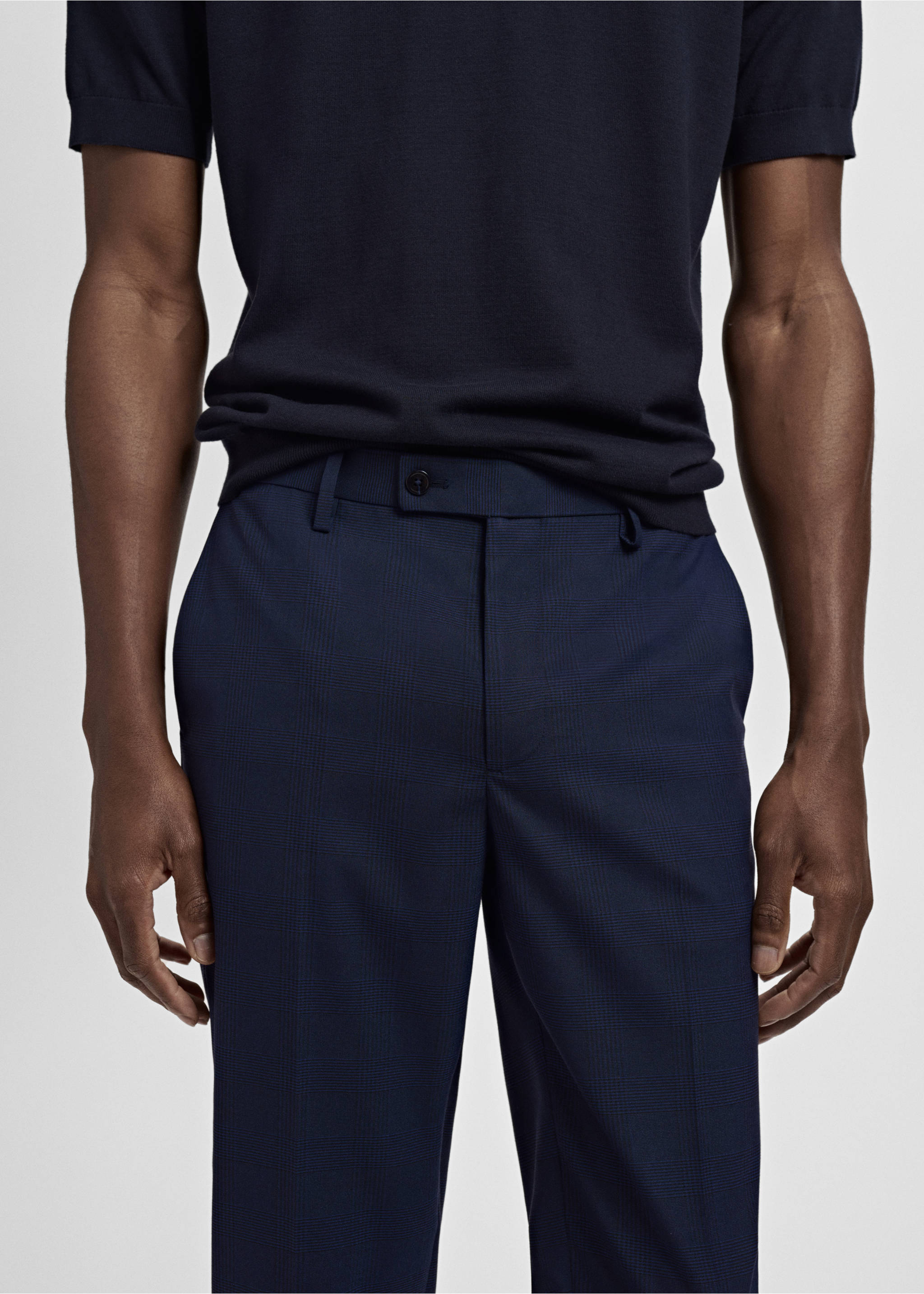 Pantalón traje Milán slim fit - Detalle del artículo 1, Azul marino oscuro. Ref: 17031179-01.