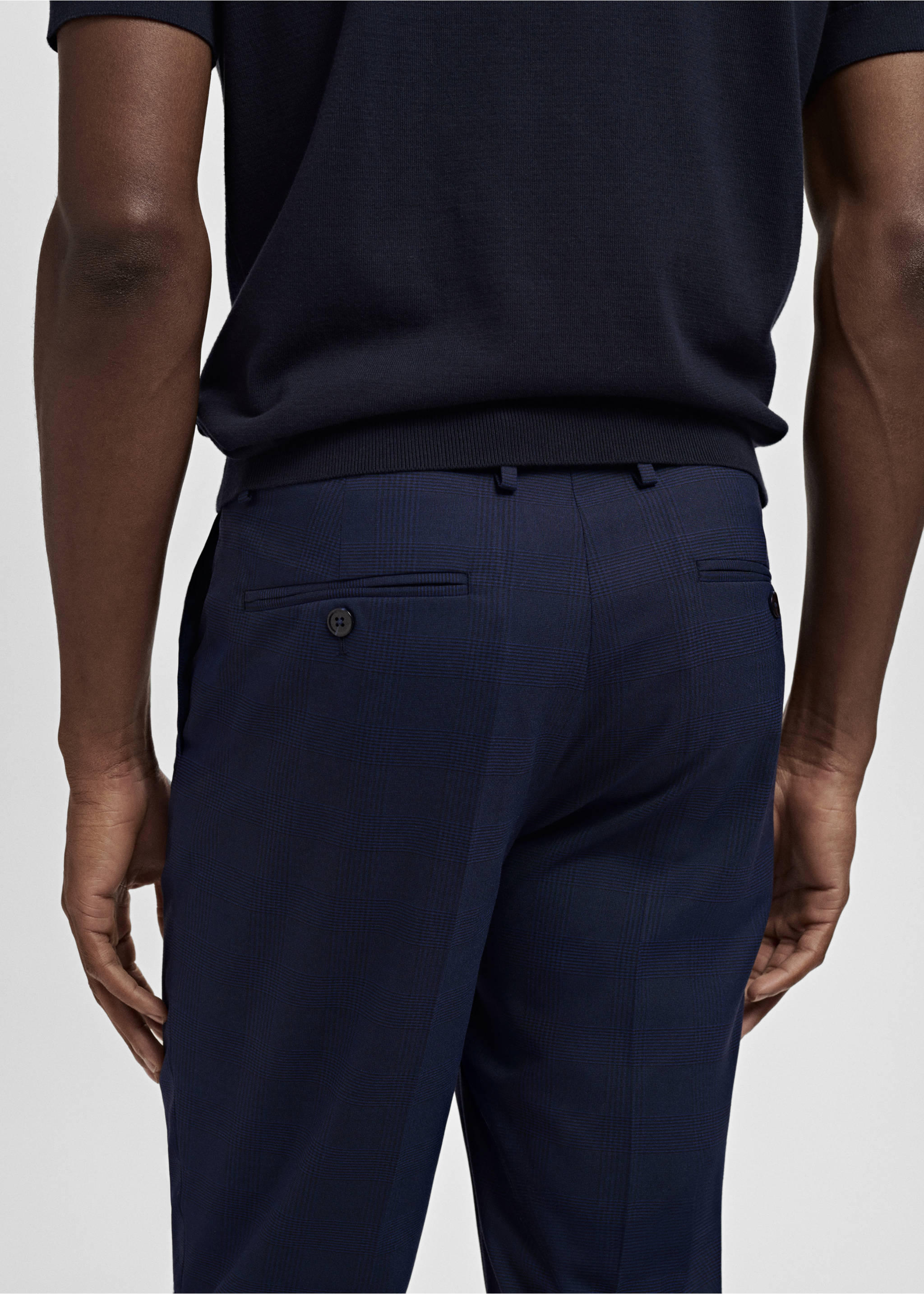 Pantalón traje Milán slim fit - Detalle del artículo 3, Azul marino oscuro. Ref: 17031179-01.