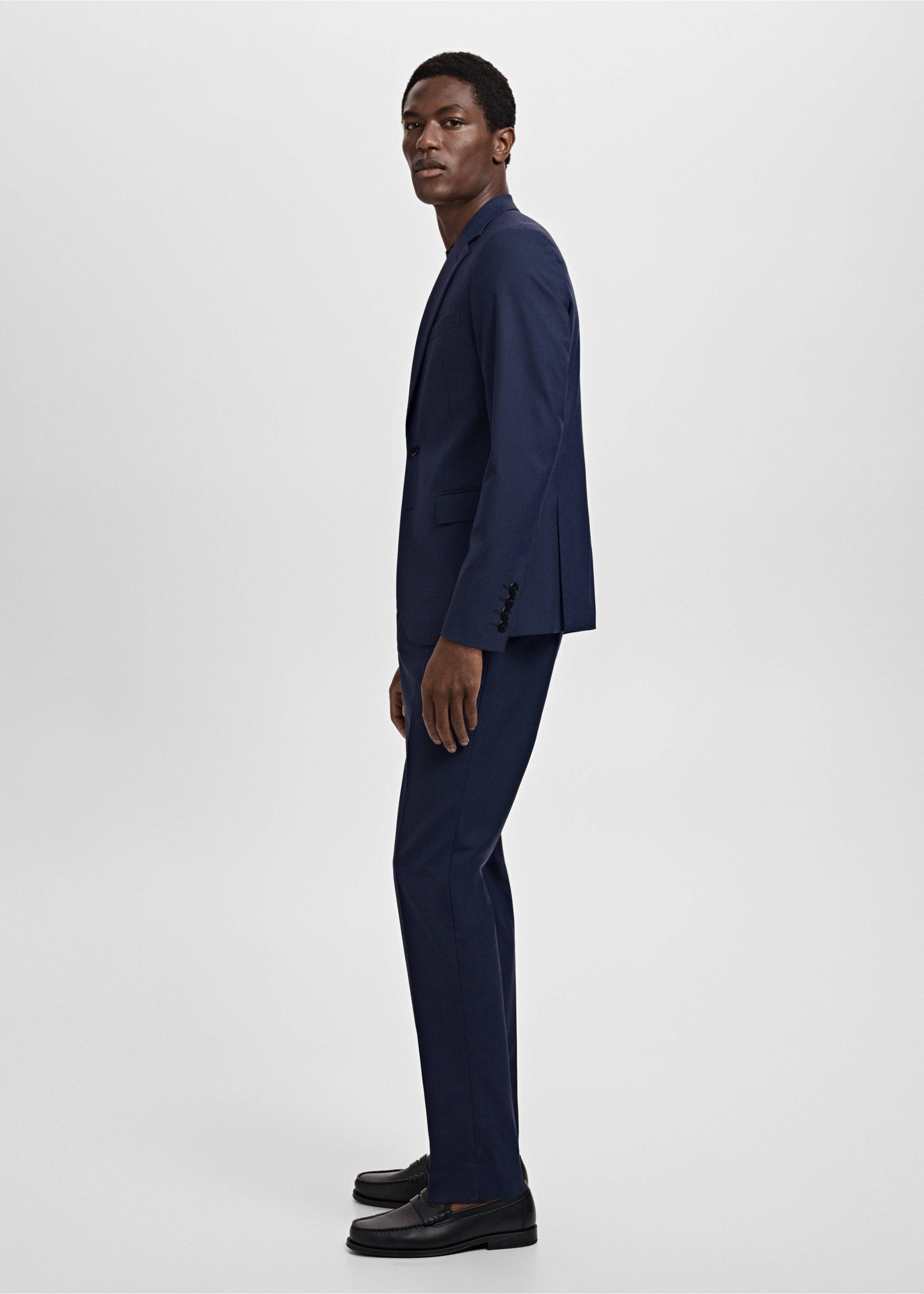 Pantalón traje Milán slim fit - Detalle del artículo 2, Azul marino oscuro. Ref: 17031179-01.
