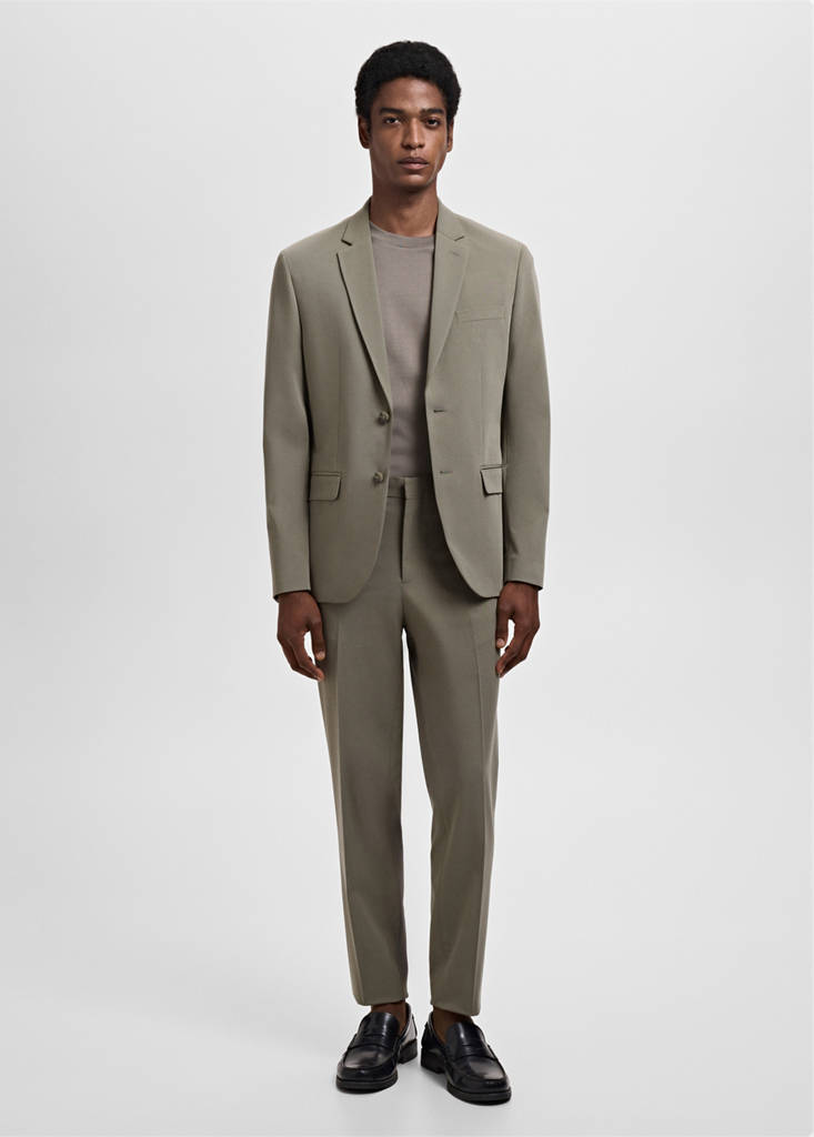 MANGO MAN - Pantalon costume Parí super slim-fit vert - 38