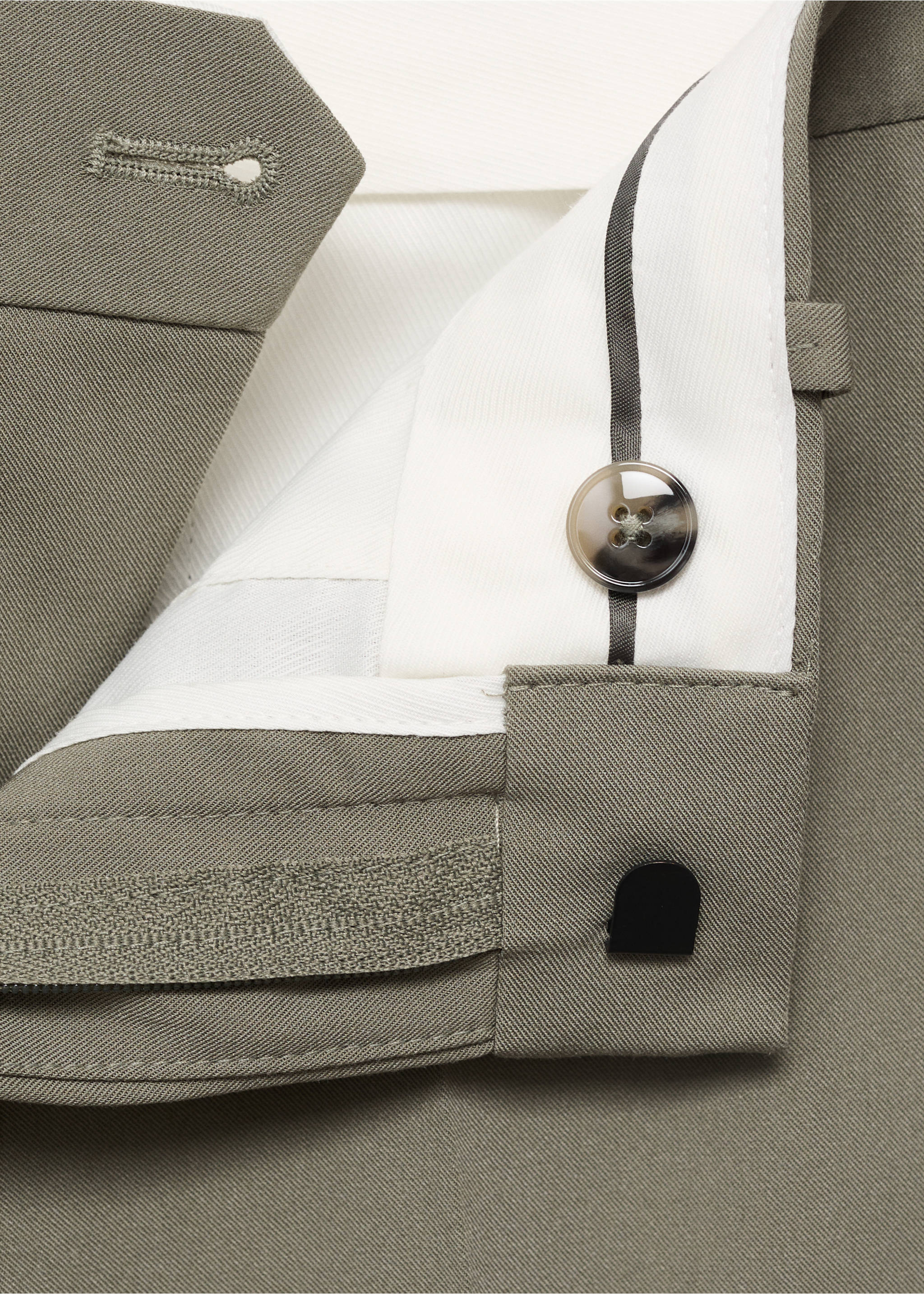 Pantalón traje París super slim fit - Detalle del artículo 8, Verde. Ref: 17031181-00.