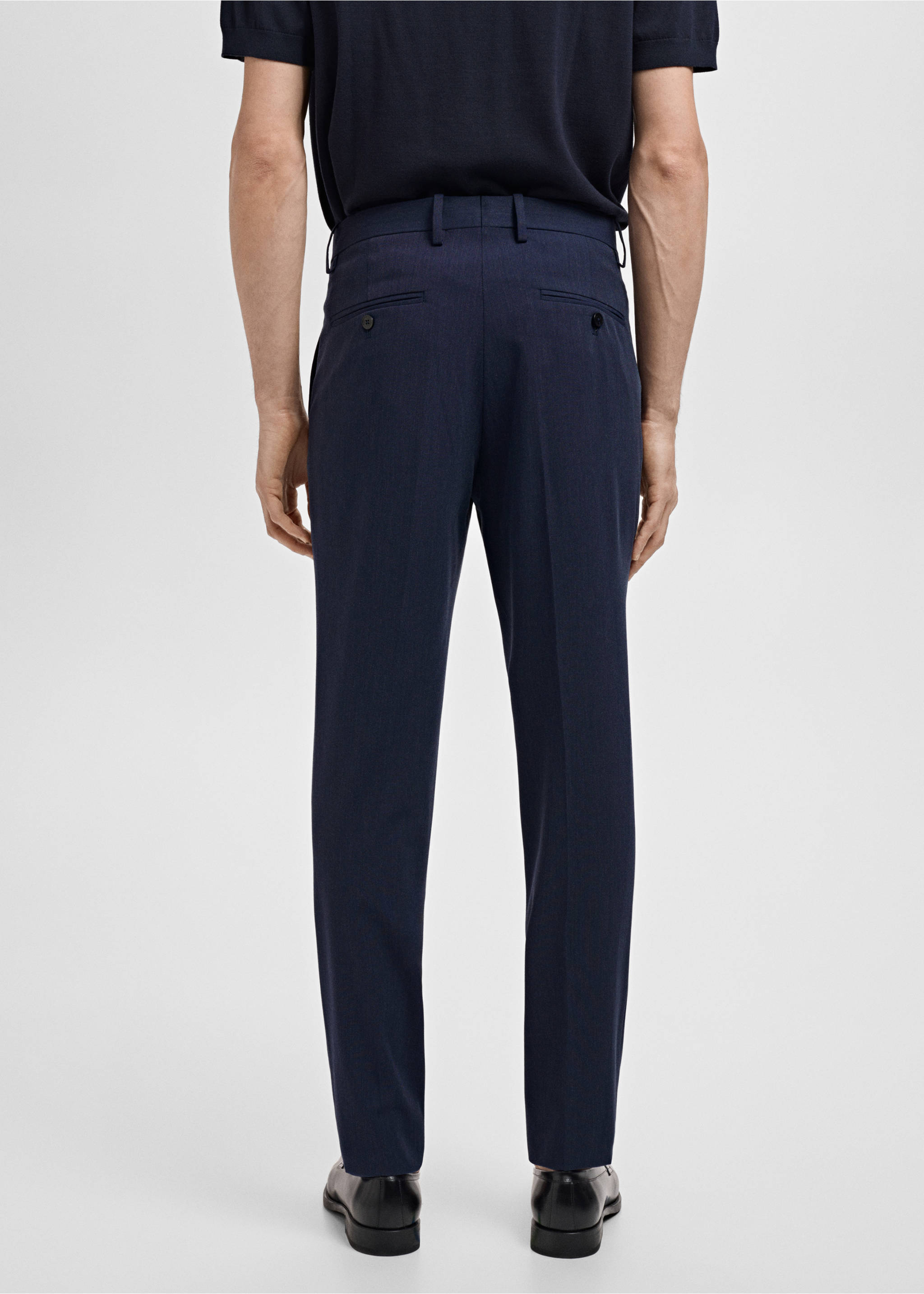 Pantalón traje Mónaco slim fit - Reverso del artículo, Azul indigo. Ref: 17031182-00.