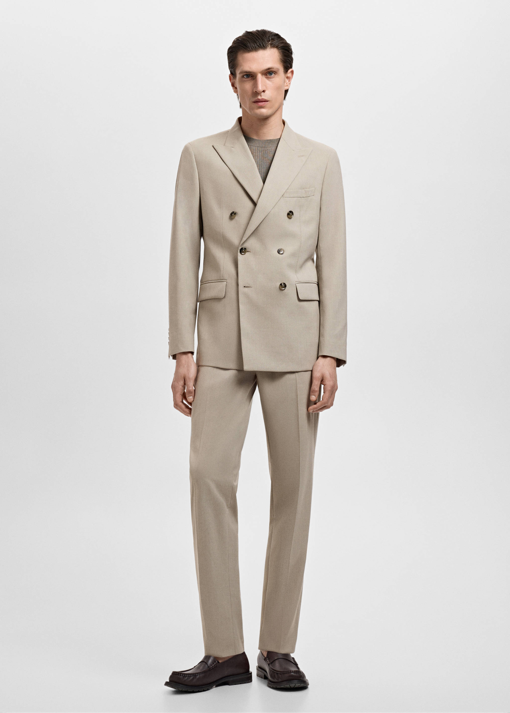 Monaco slim-fit suit pants - General plane