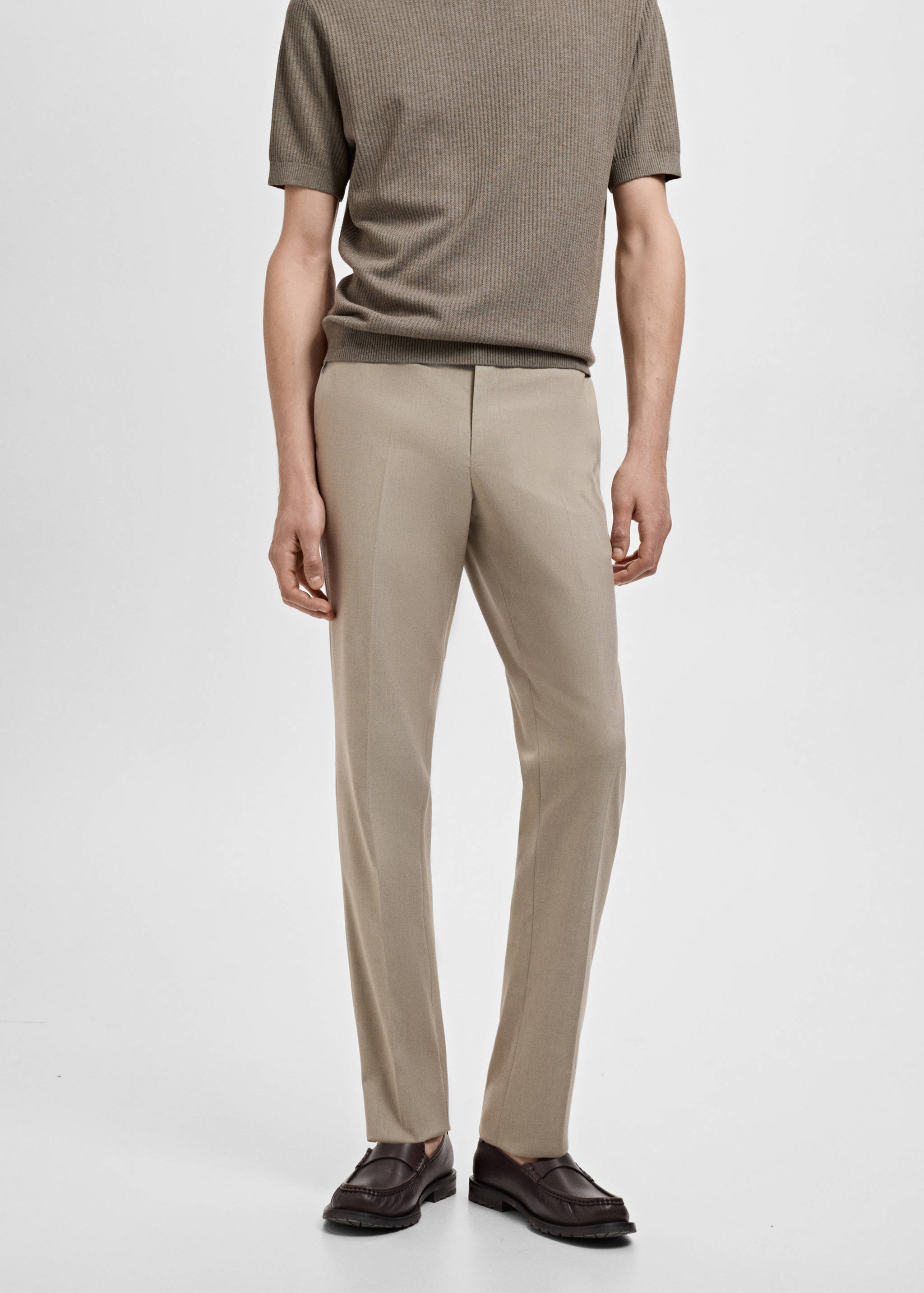 Monaco slim-fit suit pants - Medium plane