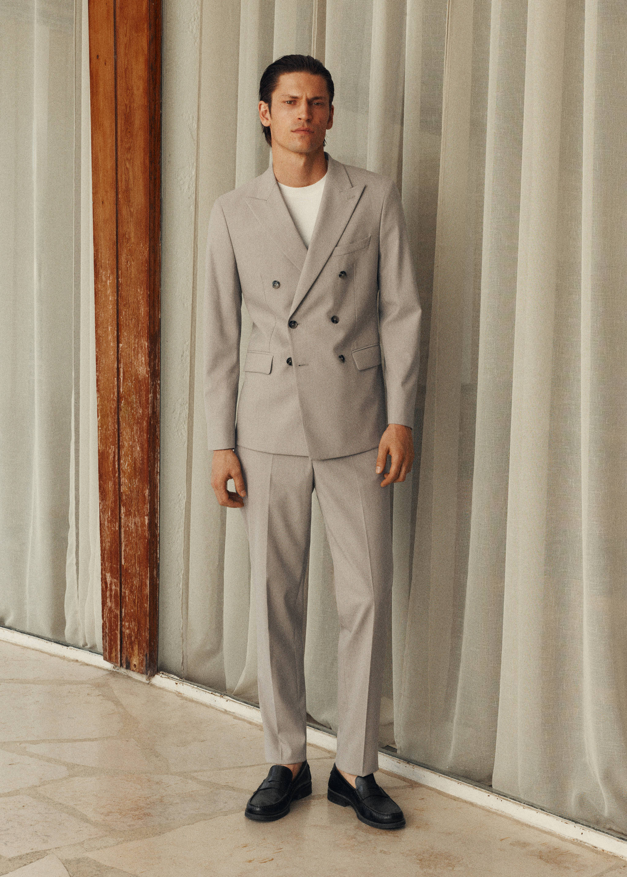 Monaco slim-fit suit pants - Details of the article 5