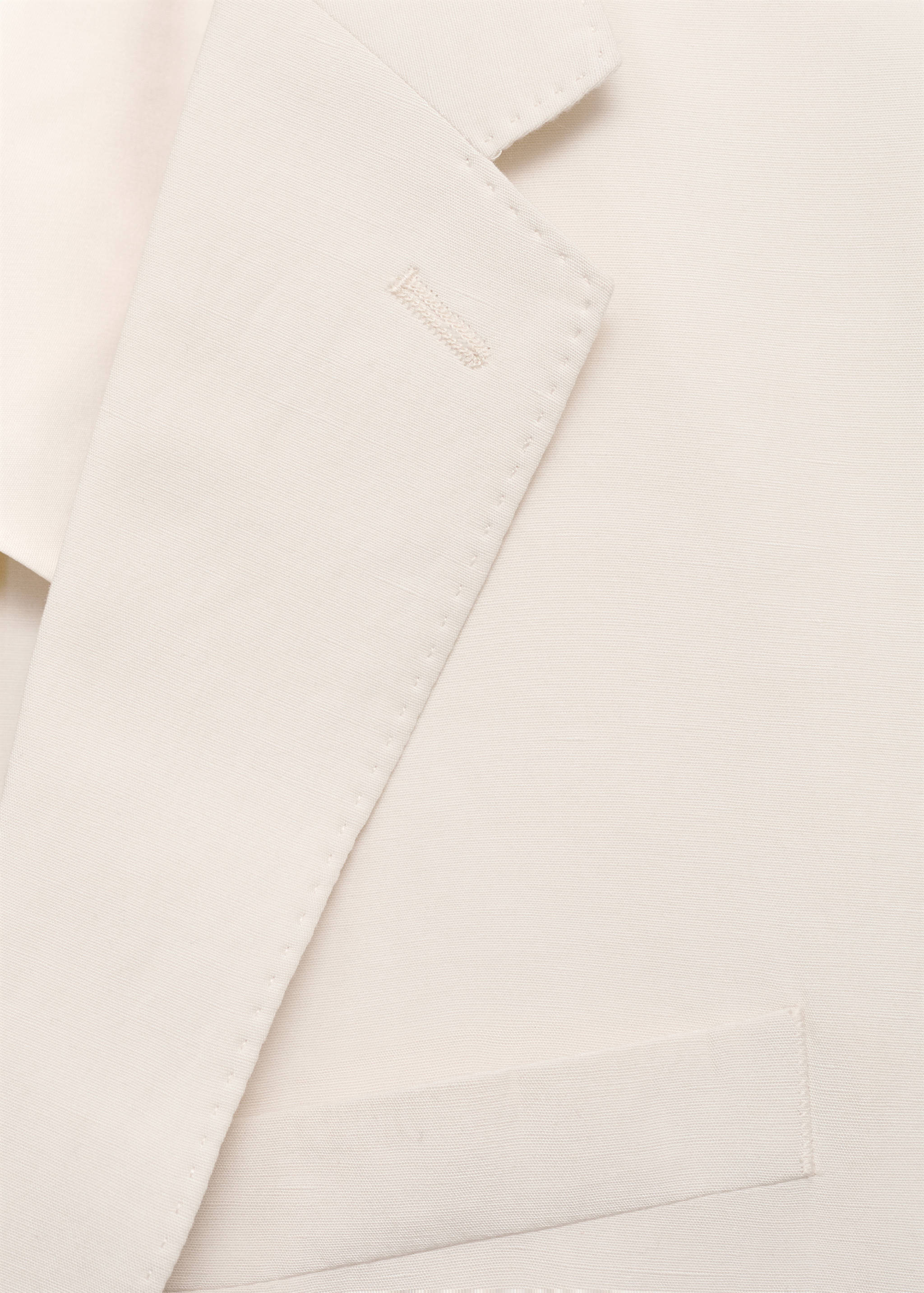 Slim-fit suit jacket made from a linen-lyocell blend - Details of the article 8