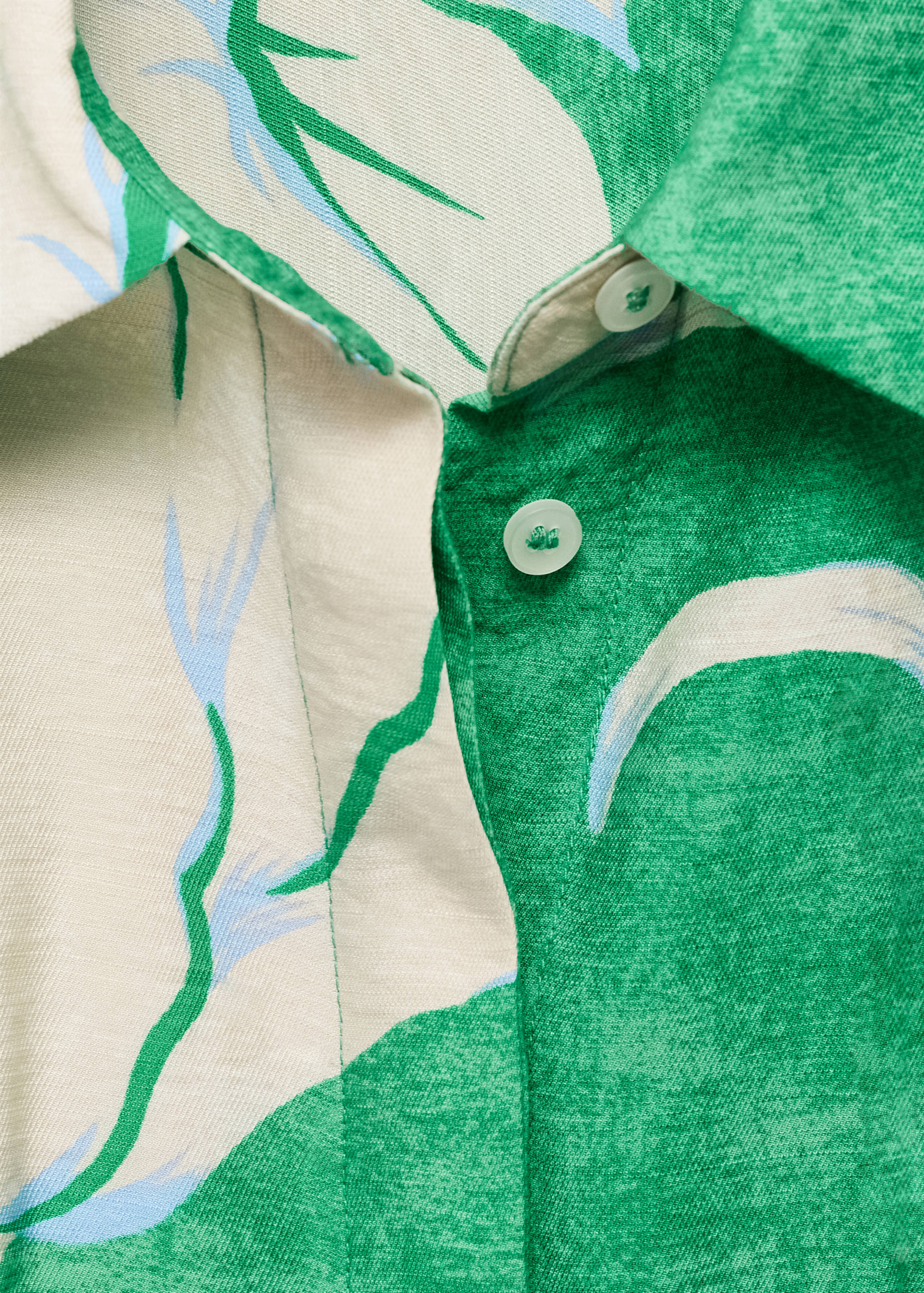 Belt printed dress - Details of the article 8