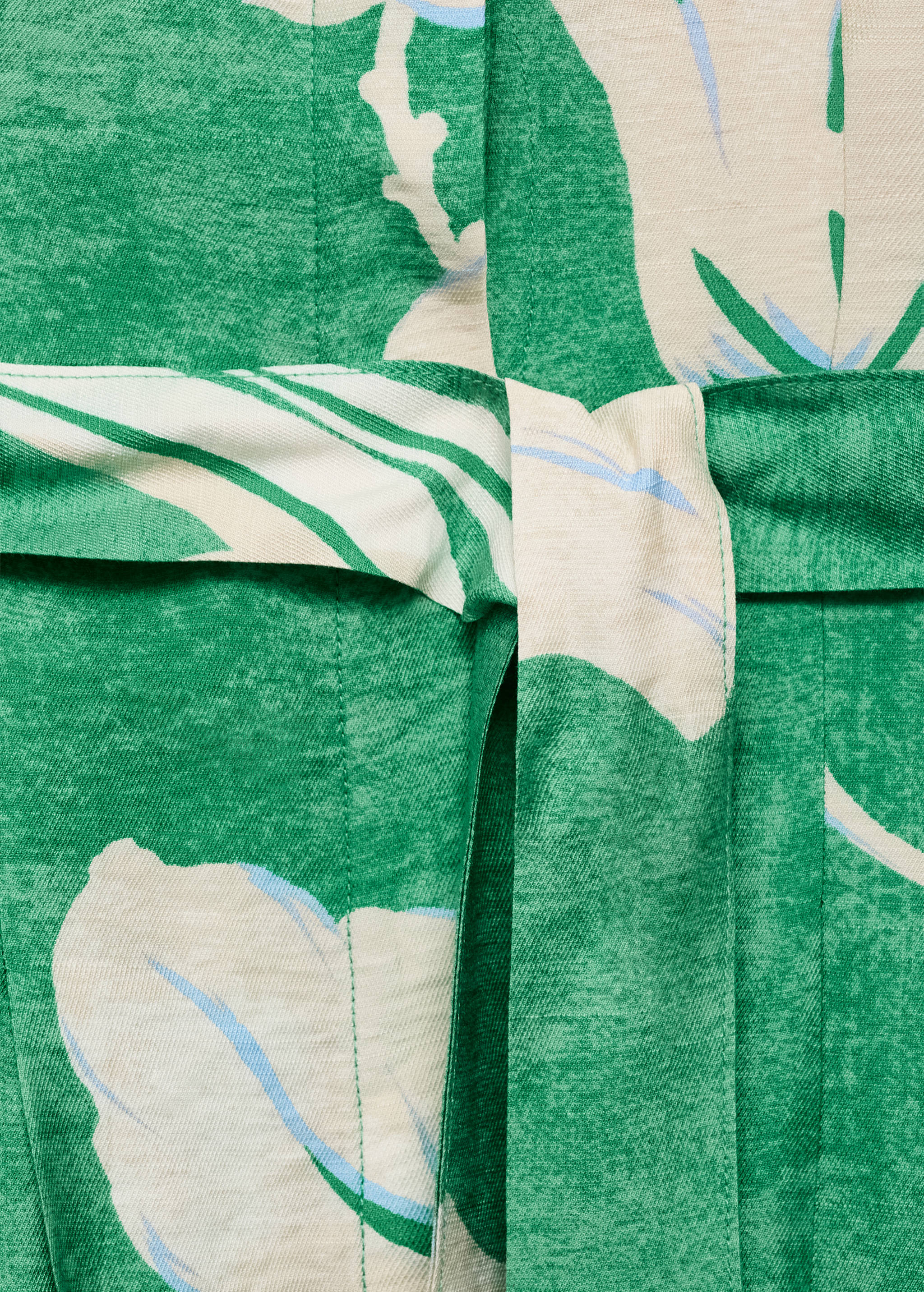 Belt printed dress - Details of the article 0