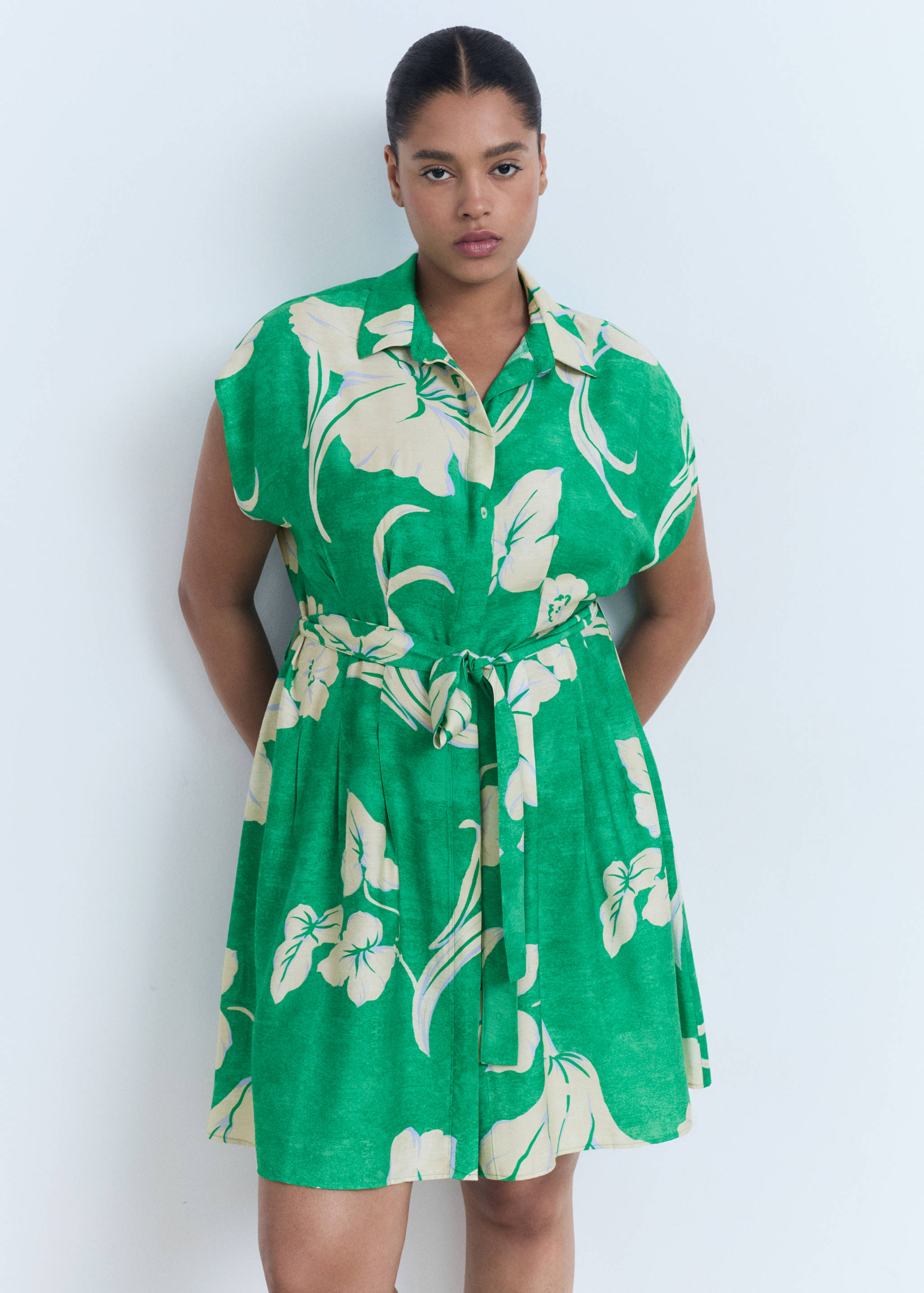 Belt printed dress - Details of the article 5