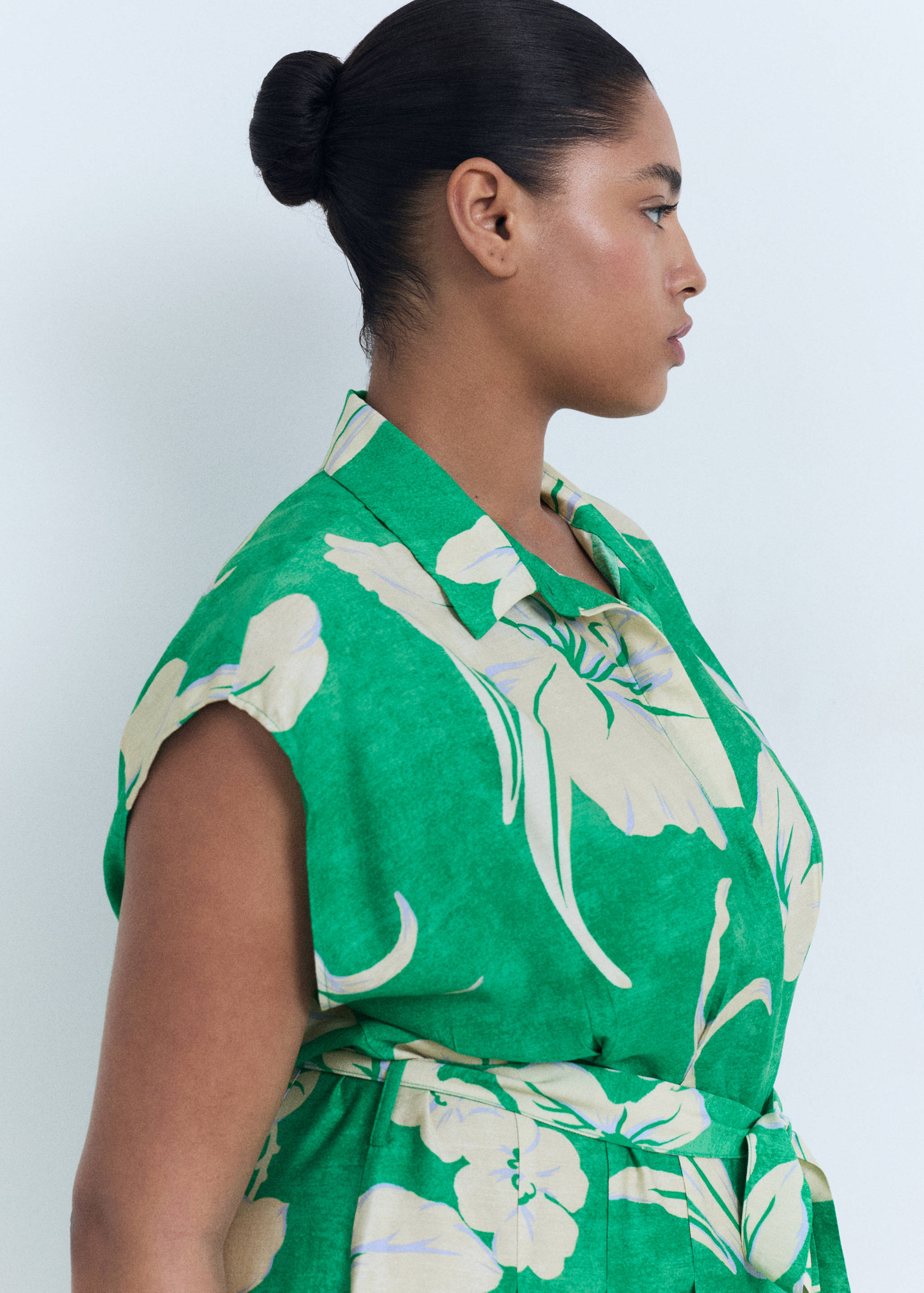 Belt printed dress - Details of the article 4