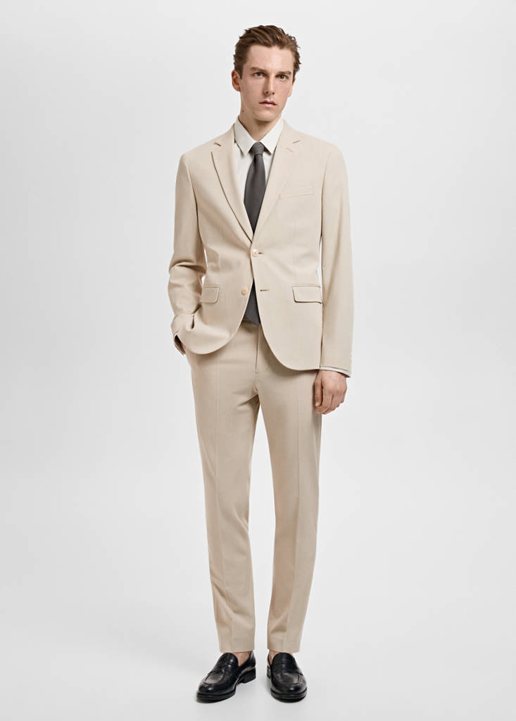 MANGO MAN - Veste costume París super slim-fit beige - 48