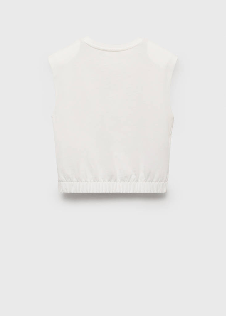Sleeveless print t-shirt — Off White