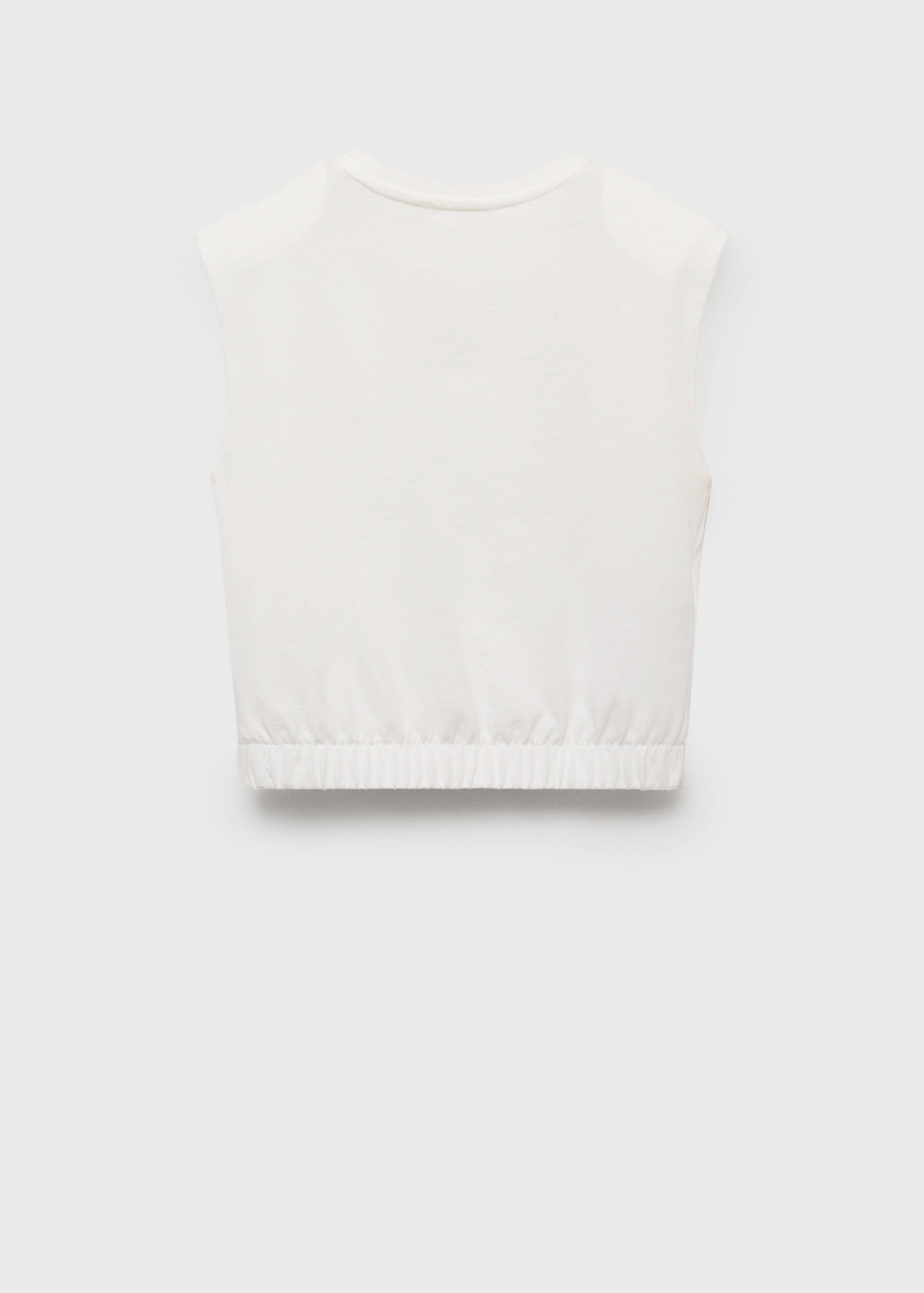 Sleeveless print t-shirt - Reverse of the article