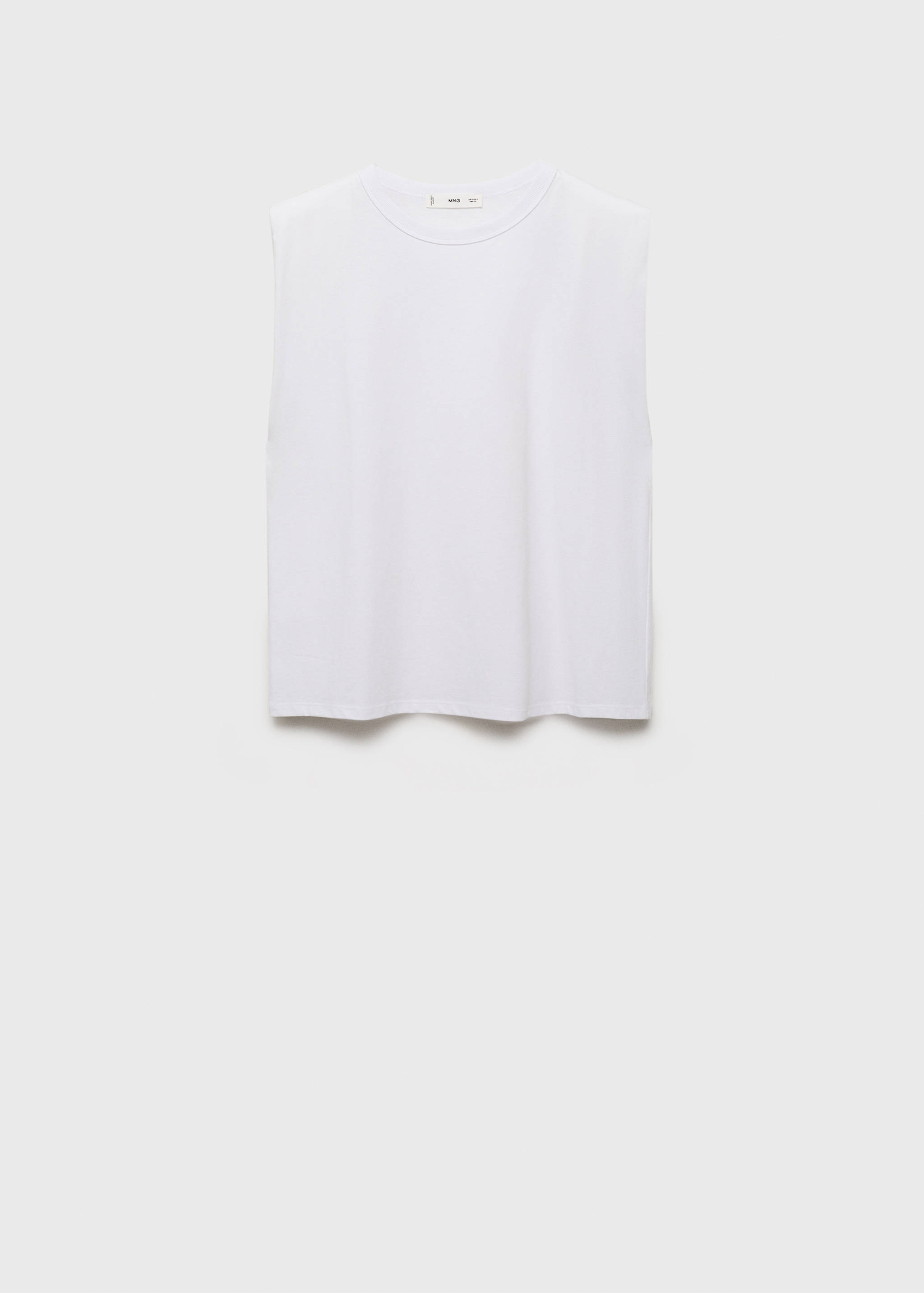 Short-sleeved t-shirt with shoulder pads - Article without model