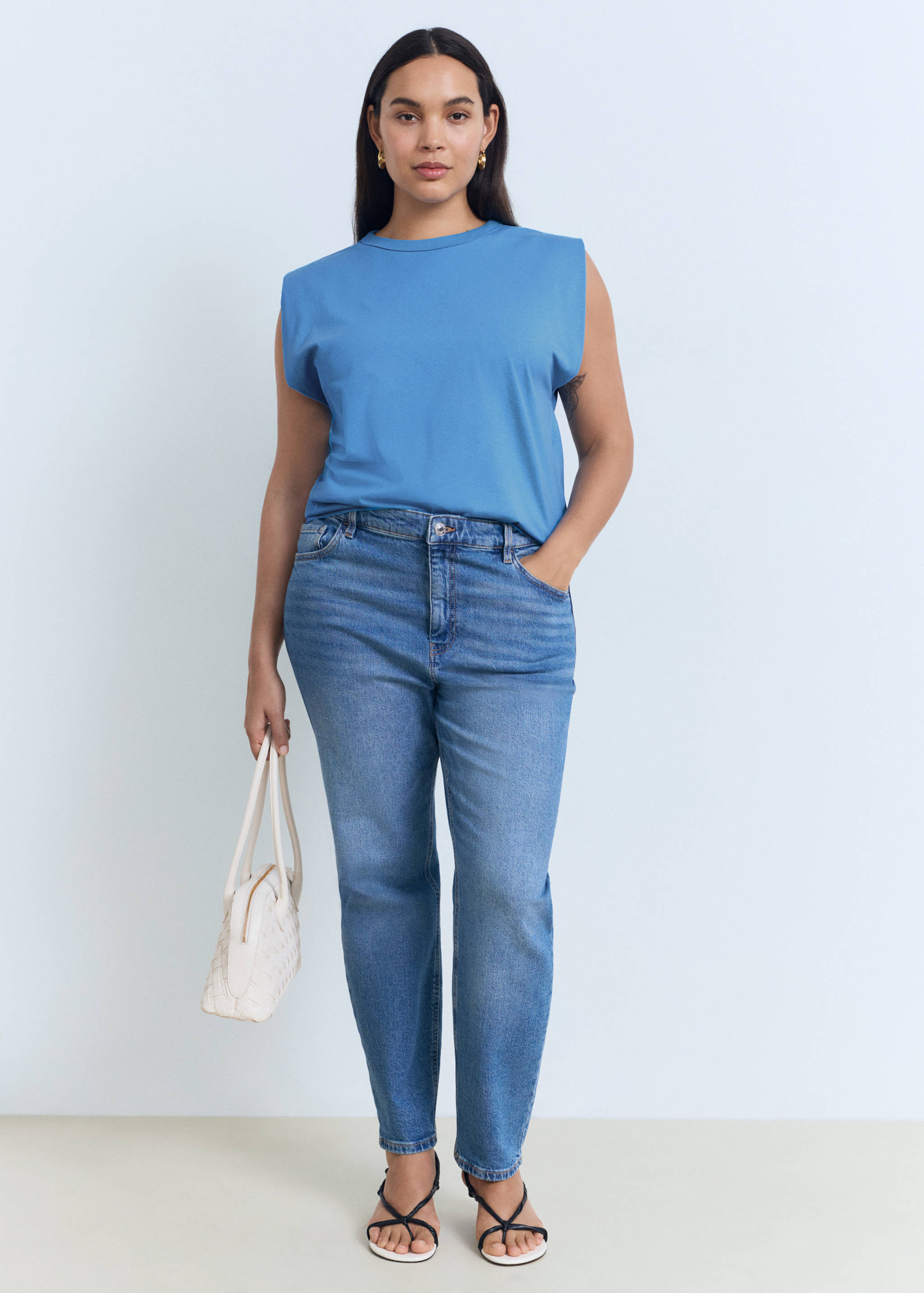 T-shirt épaulettes manches courtes - Détail de l'article 3