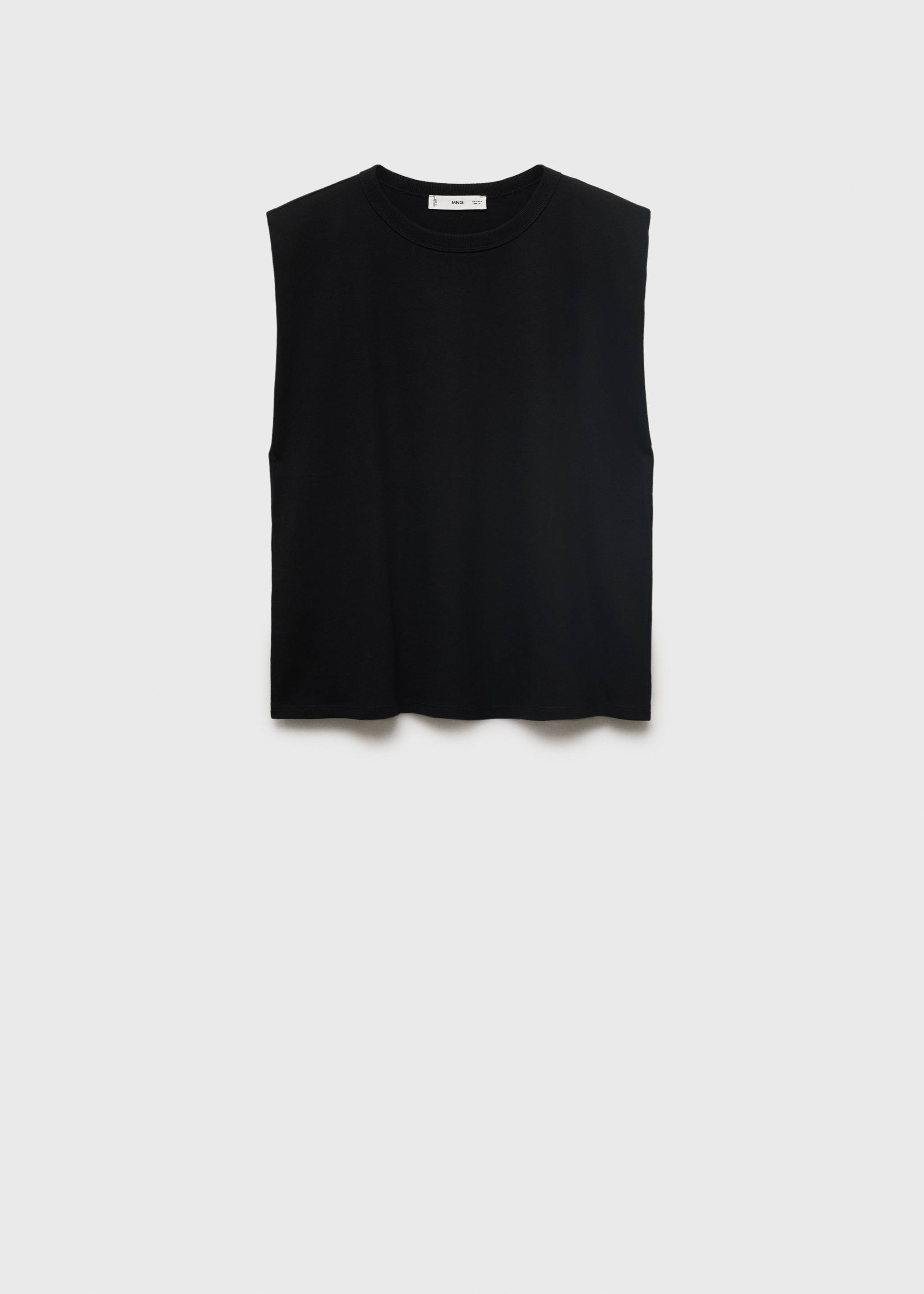 Short-sleeved t-shirt with shoulder pads - Article without model