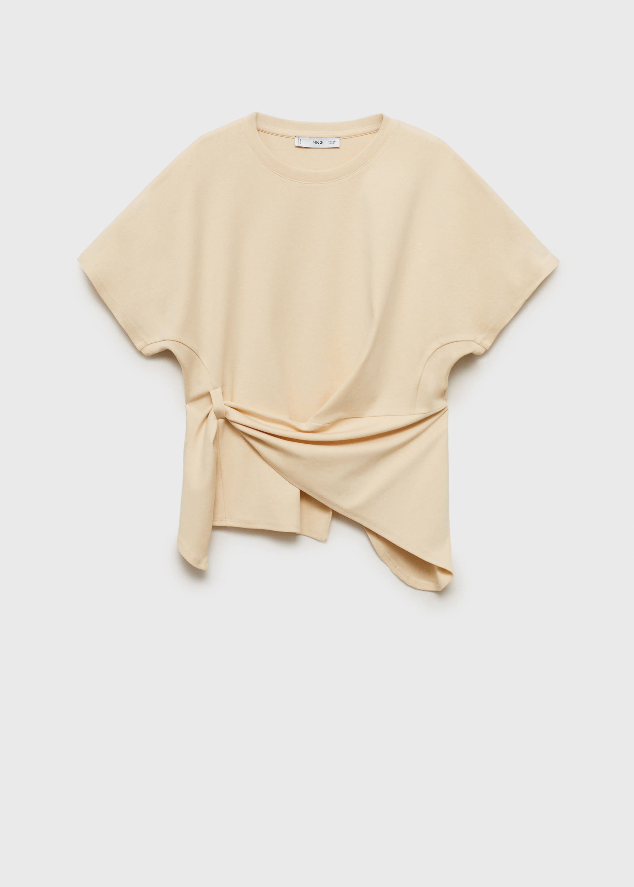 T-shirt de algodão com nó - Artigo sem modelo