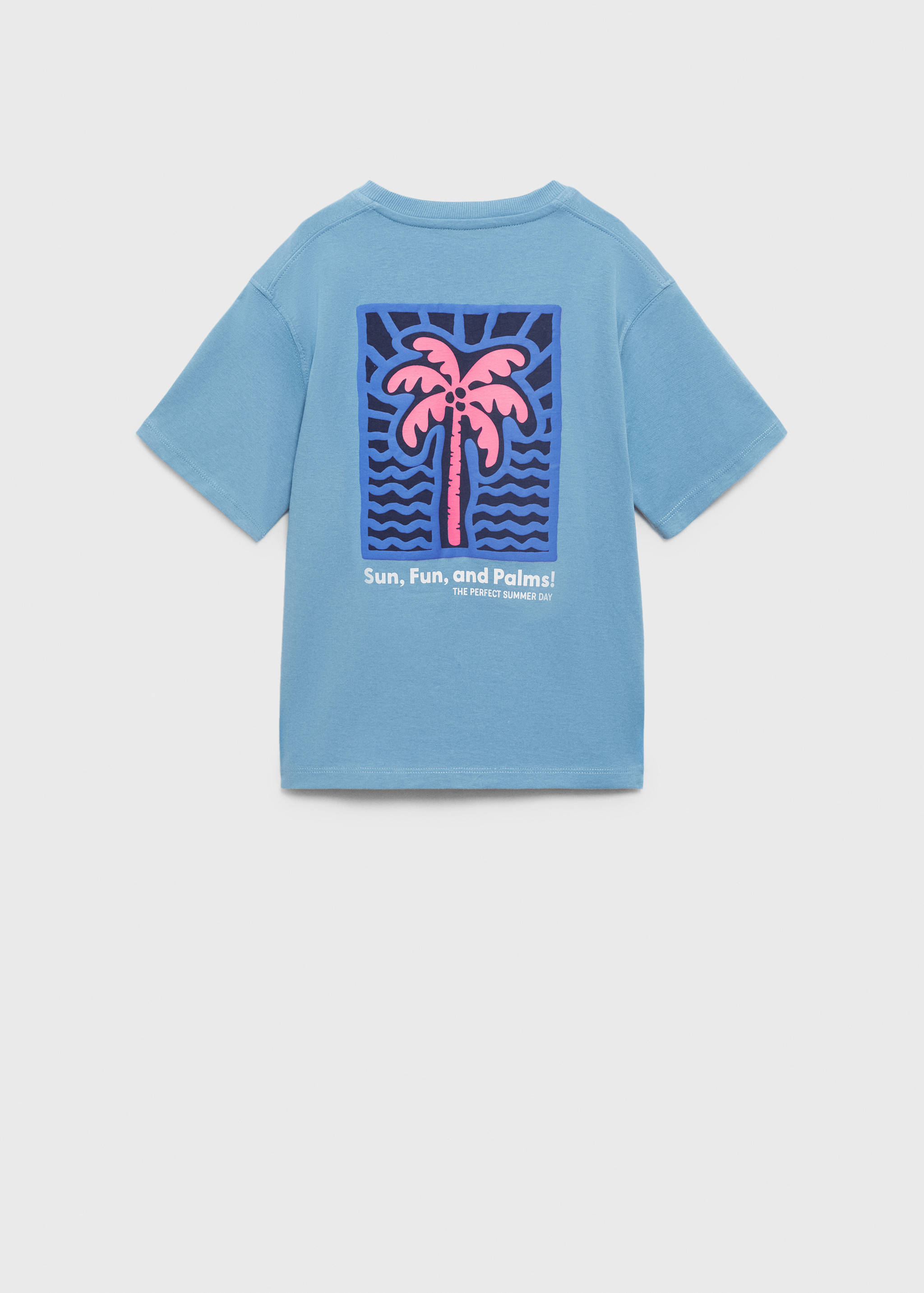 Printed cotton-blend t-shirt - Reverse of the article