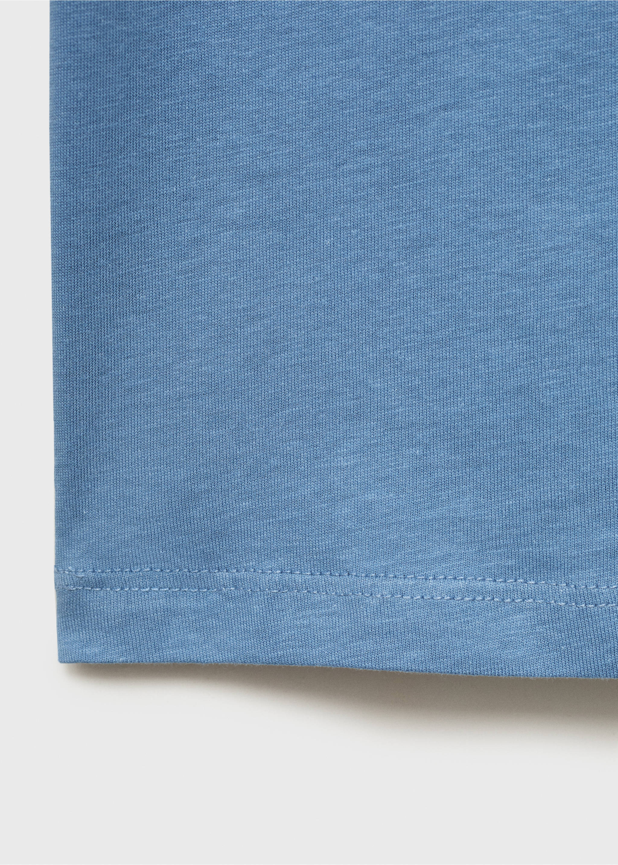 T-shirt imprimé manches courtes - Détail de l'article 0, Bleu. Ref: 17031203-00.
