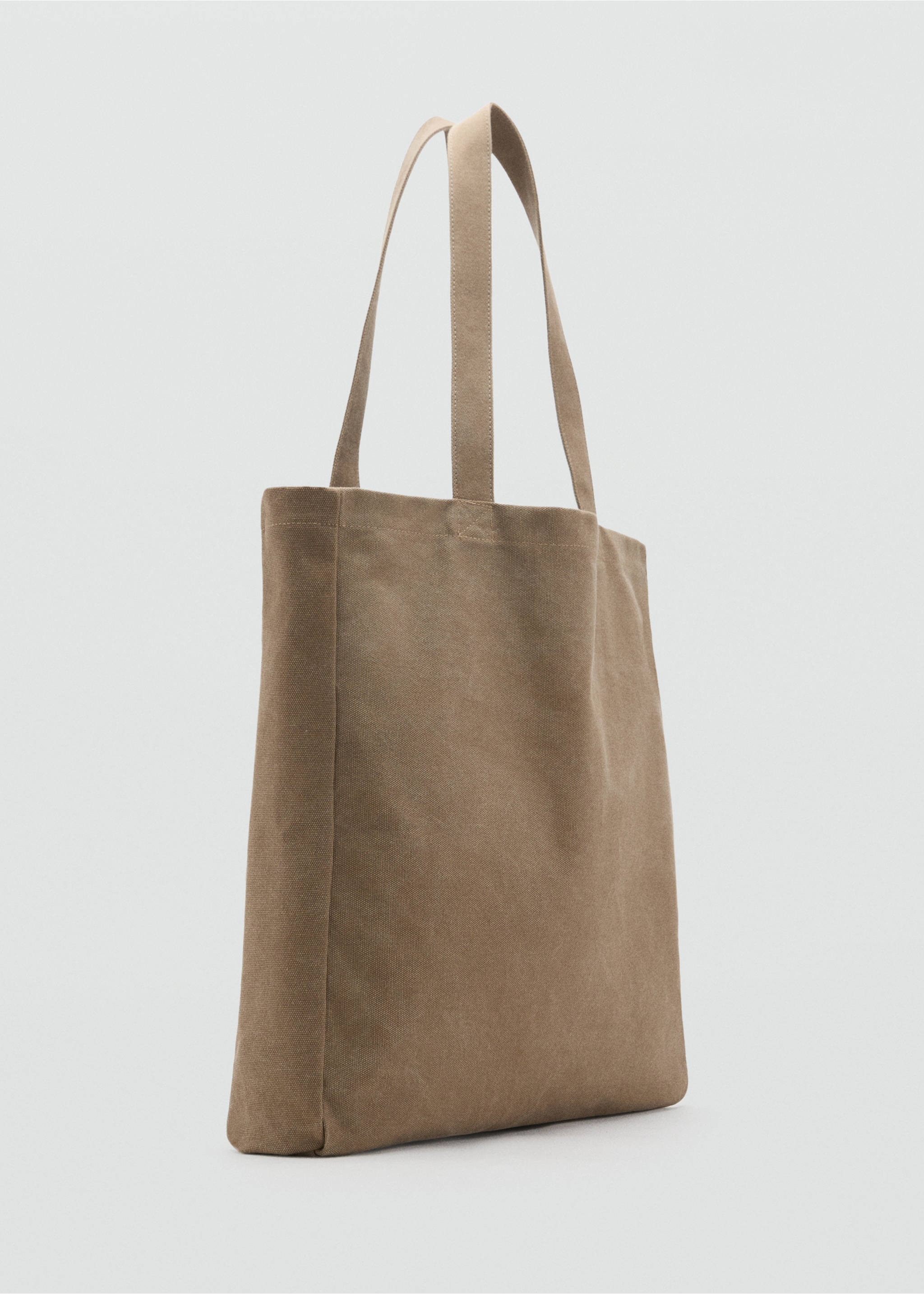 Sac cabas en coton - Plan moyen, Marron clair/pastel. Ref: 17031204-00.